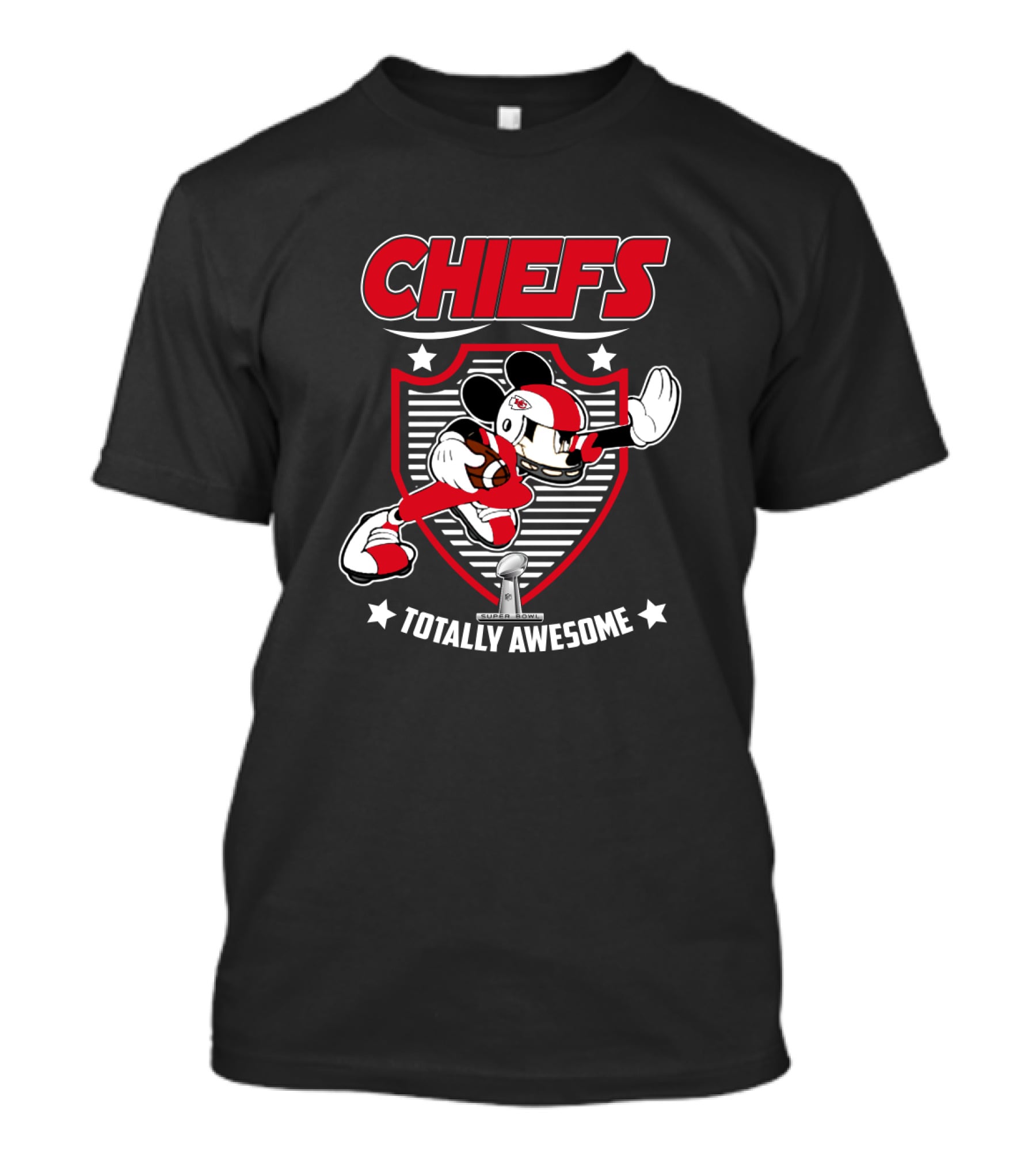 Chiefs Totally Awesome Football Character Badge T-Shirt