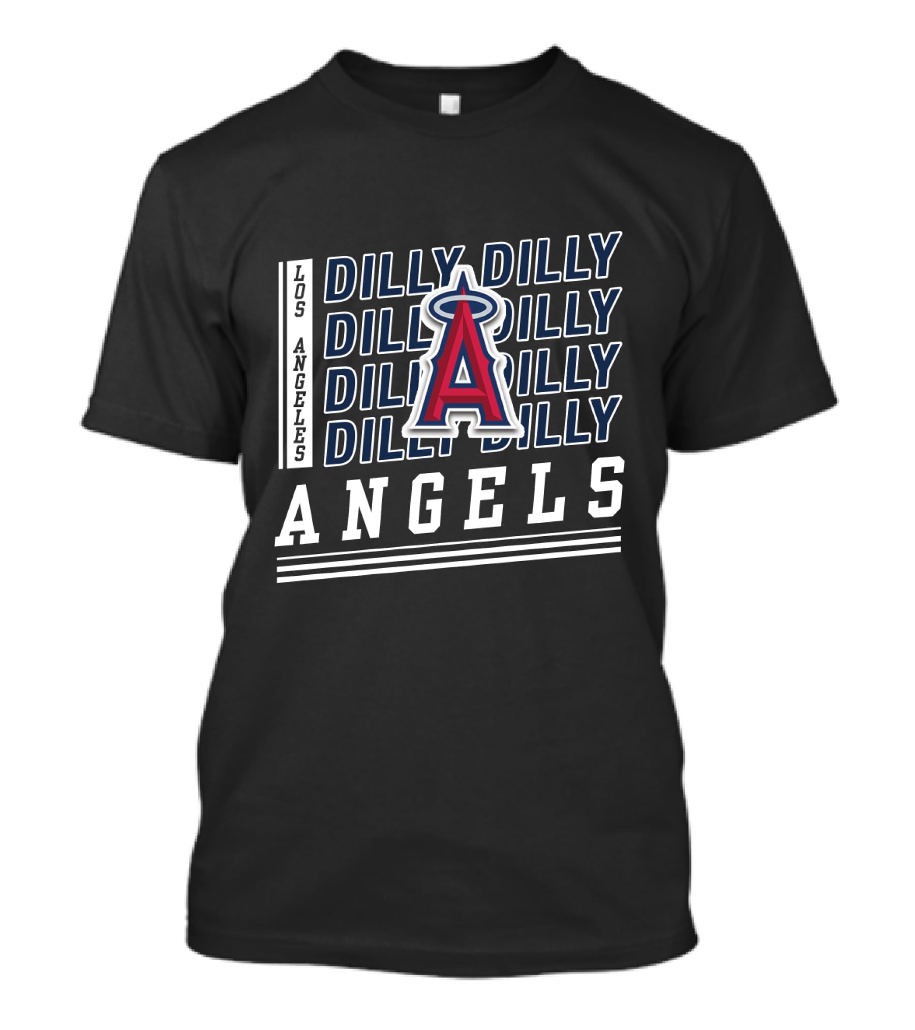 Los Angeles Angels Dilly Dilly Repeated Graphic With Team T-Shirt