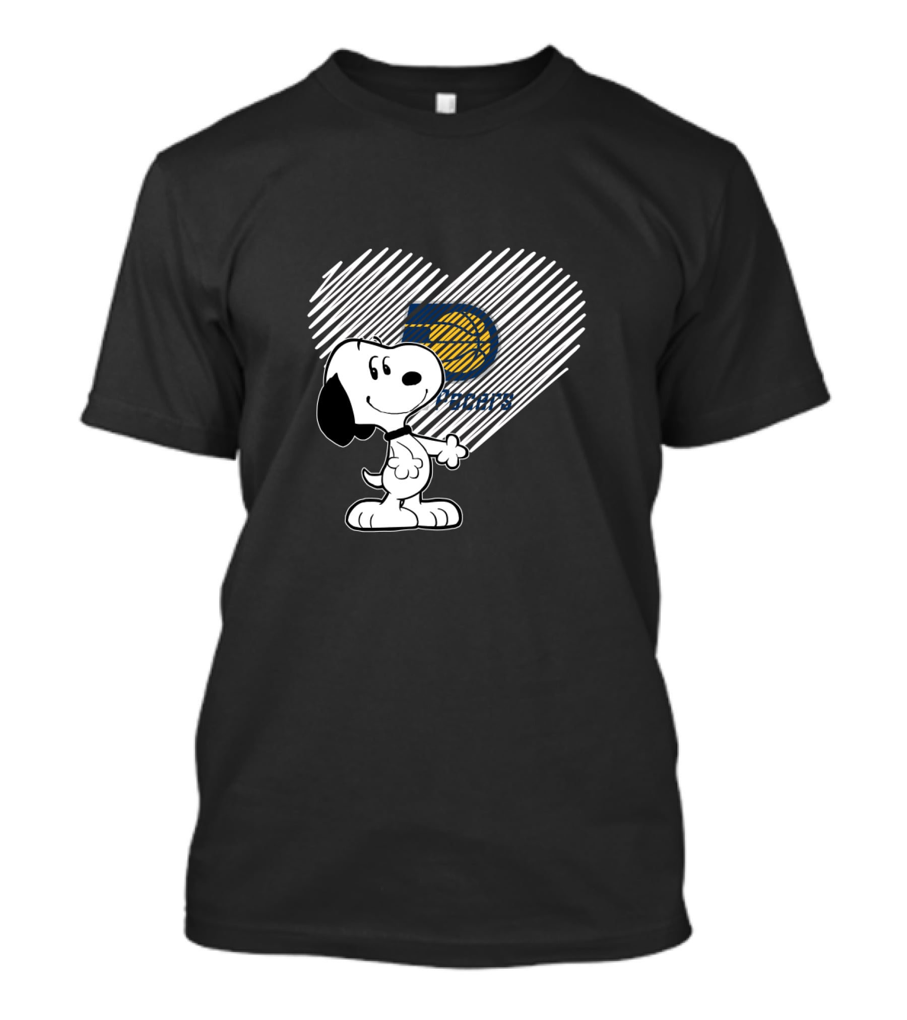 Snoopy Heart Indiana Pacers 50 Years Fans T-Shirt