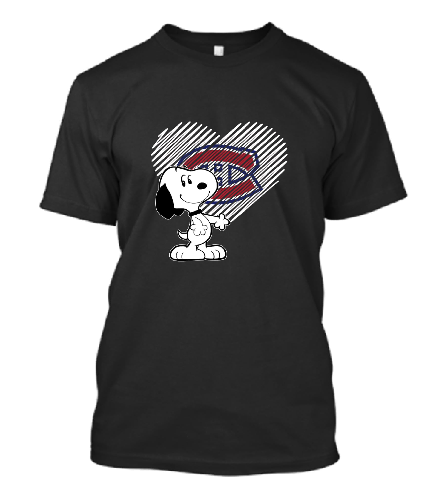 Snoopy Heart Montreal Canadiens Logo Fan T-Shirt