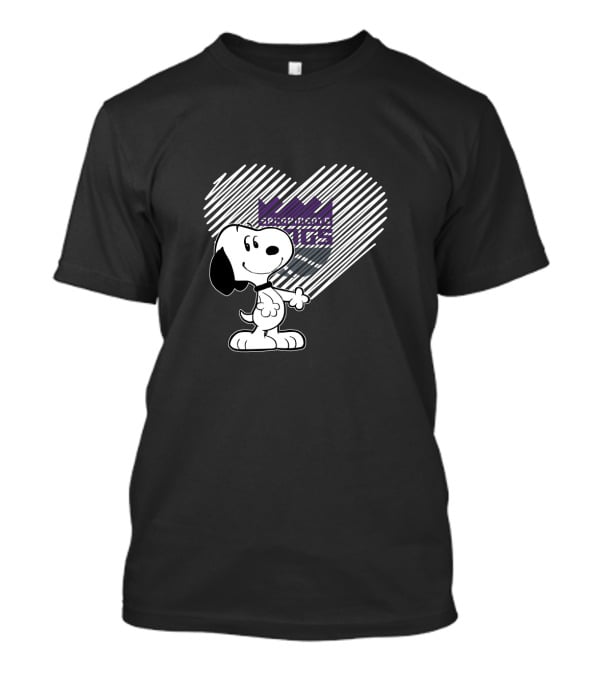 Snoopy Heart Sacramento Kings Fans Love T-Shirt