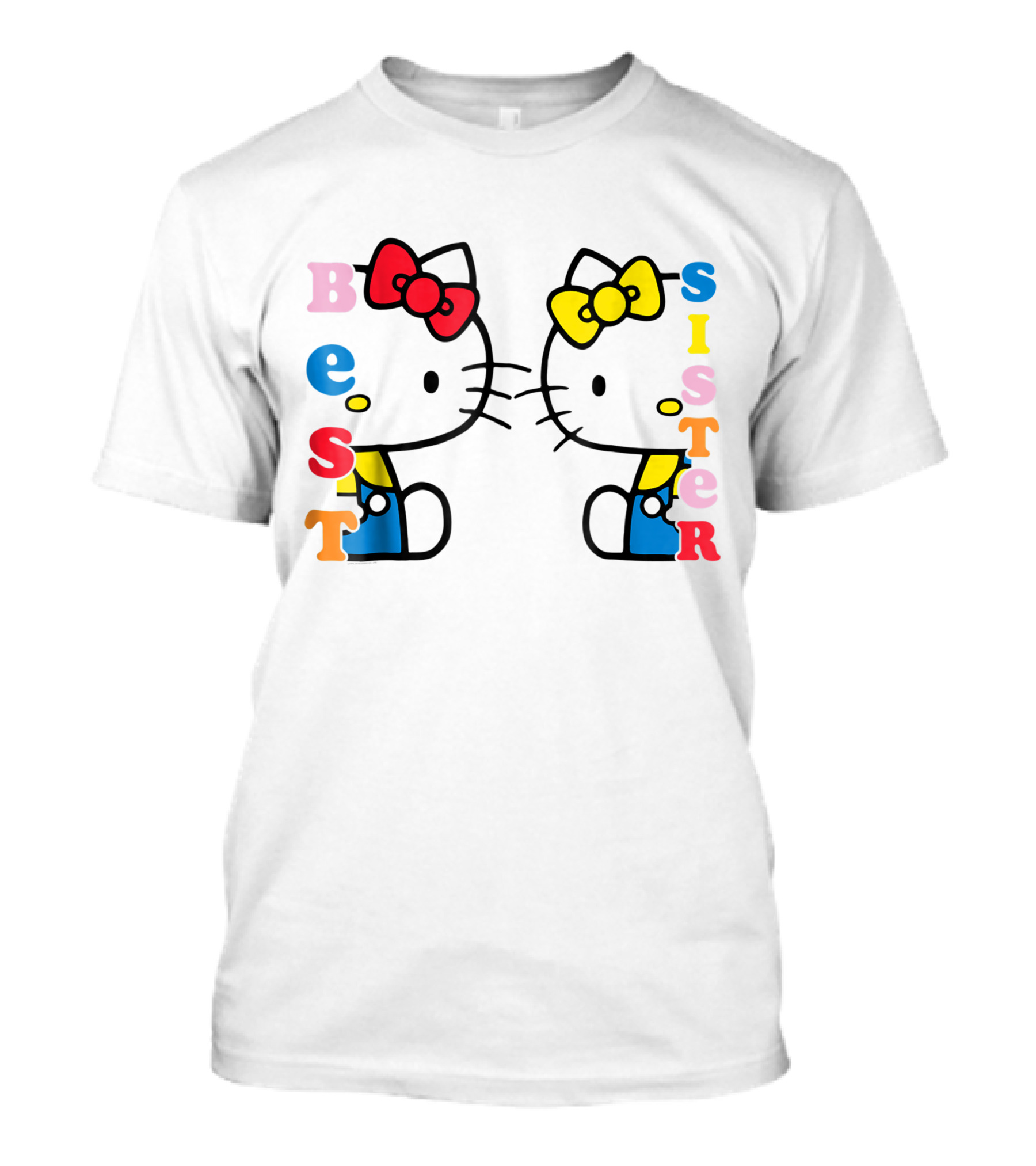 Hello Kitty Mimmy Best Sister Black Bow T-Shirt