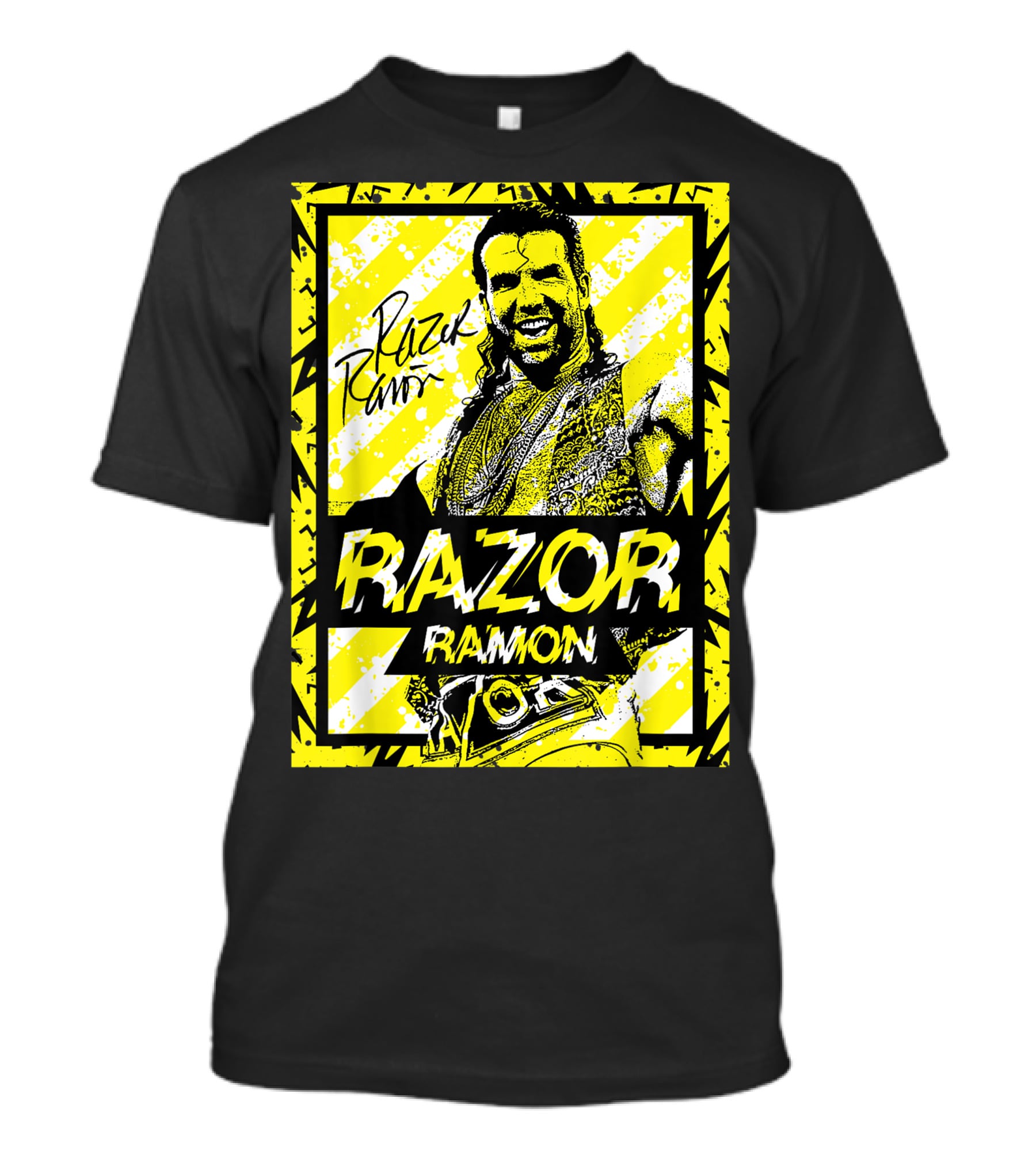 Razor Ramon Signature Yellow Stripes T-Shirt
