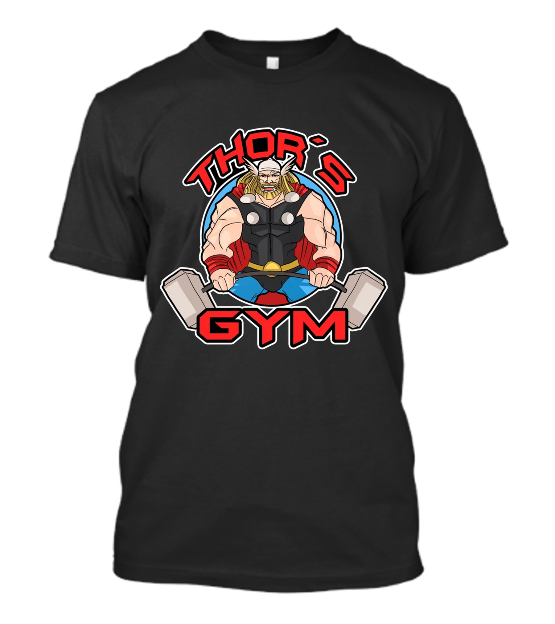 Thor's Gym Hammer Workout Viking Strength Training T-Shirt