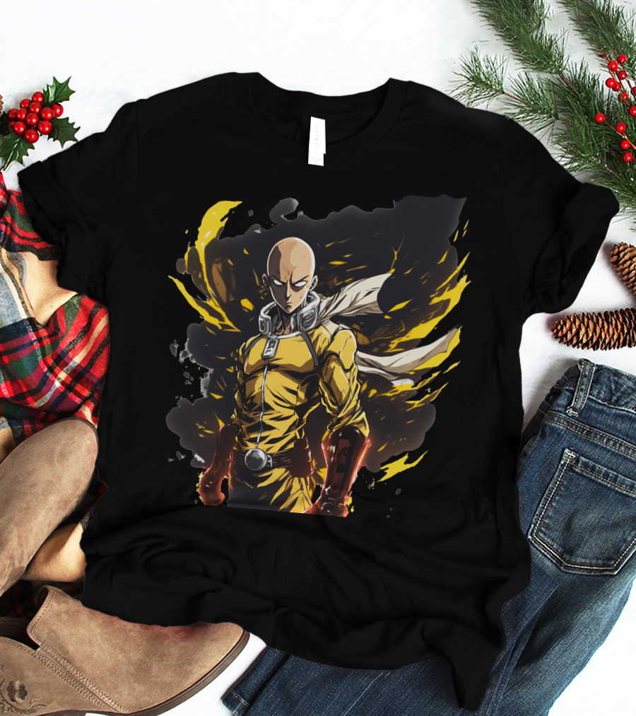 Saitama One Punch Man Heroic Anime Character T-Shirt