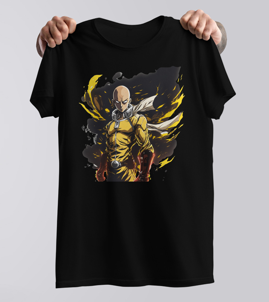Saitama One Punch Man Heroic Anime Character T-Shirt