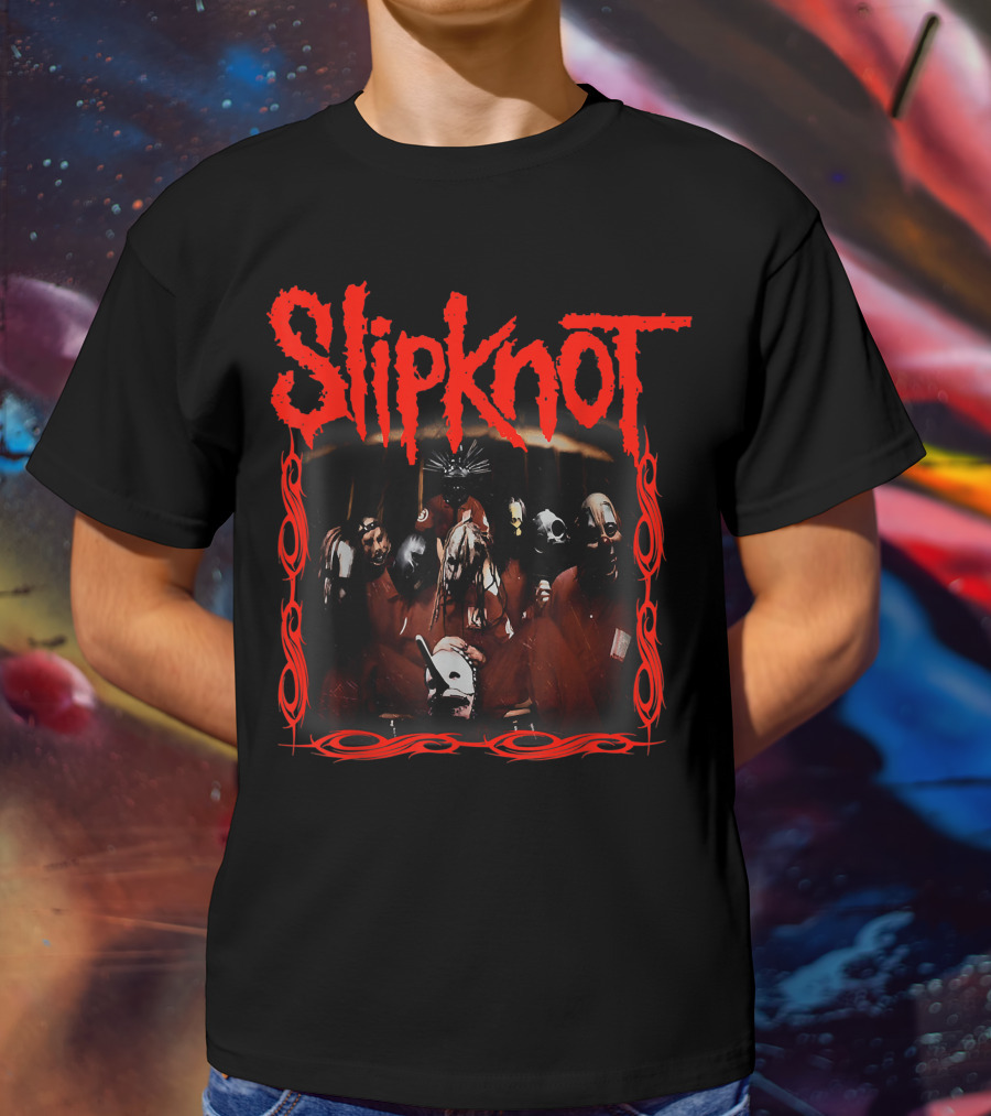 Slipknot Halloween Horror Masked Band Members T-Shirt