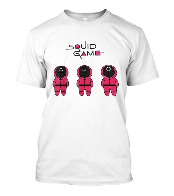 Chibi Squid Game Korean Drama Horror Movie Characters T-Shirt