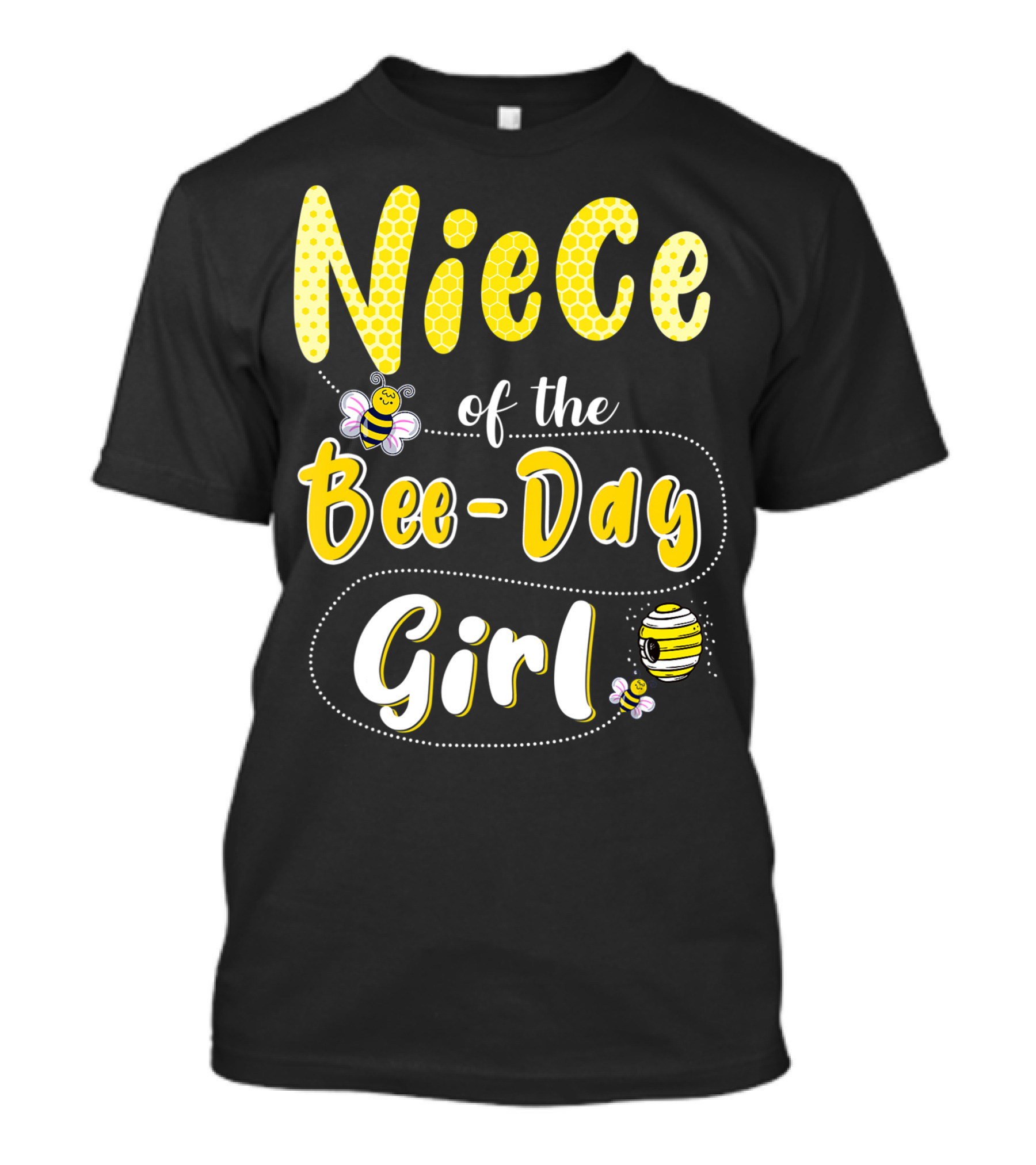 Niece Of The Bee Day Girl Hive Party Birthday Matching T-Shirt