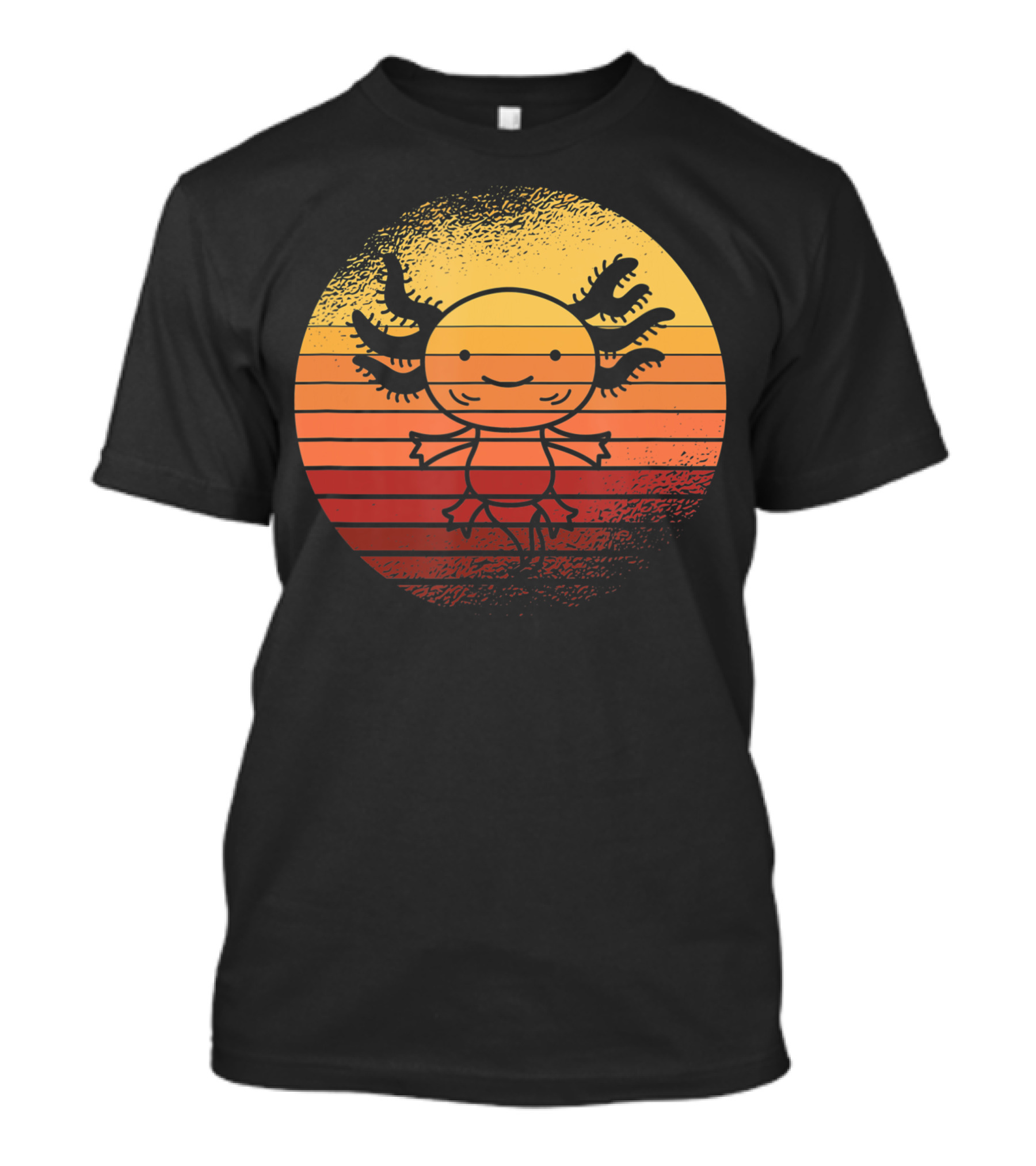 Vintage Axolotl Sunset For Salamander Owner T-Shirt