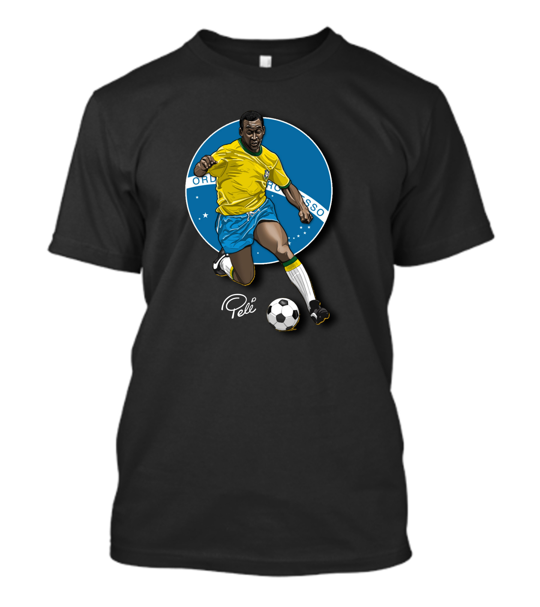 Pele Soccer Brazil Player Ordem E Progresso T-Shirt