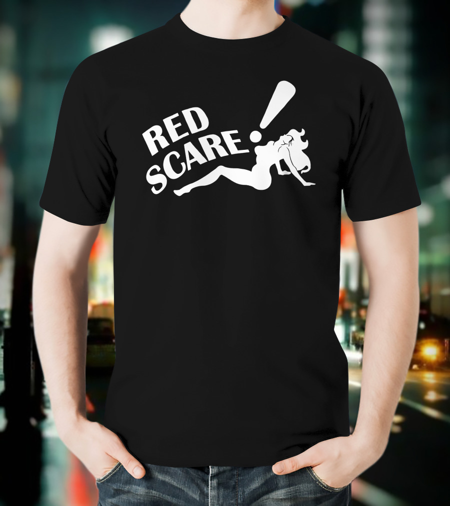 RED SCARE Merch Pin-Up Exclamation T-Shirt