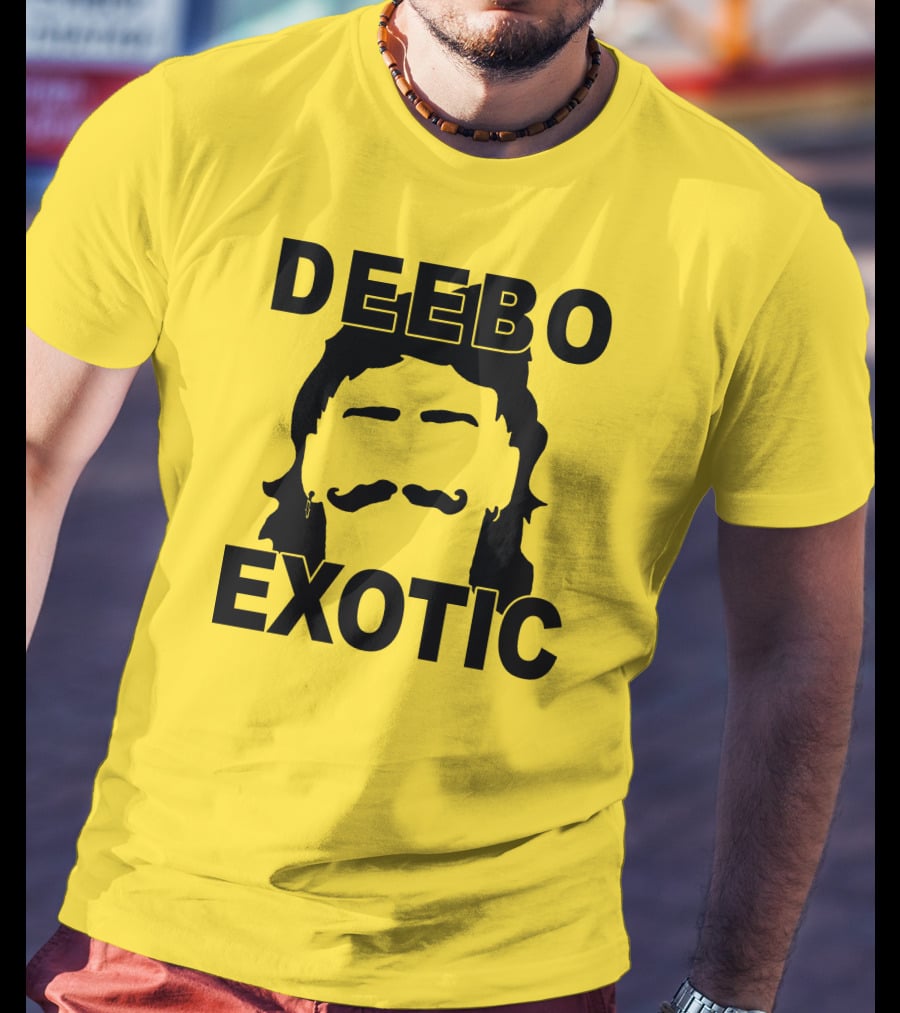 DEEB0 EX0TIC Μullet Mustache T-Shirt