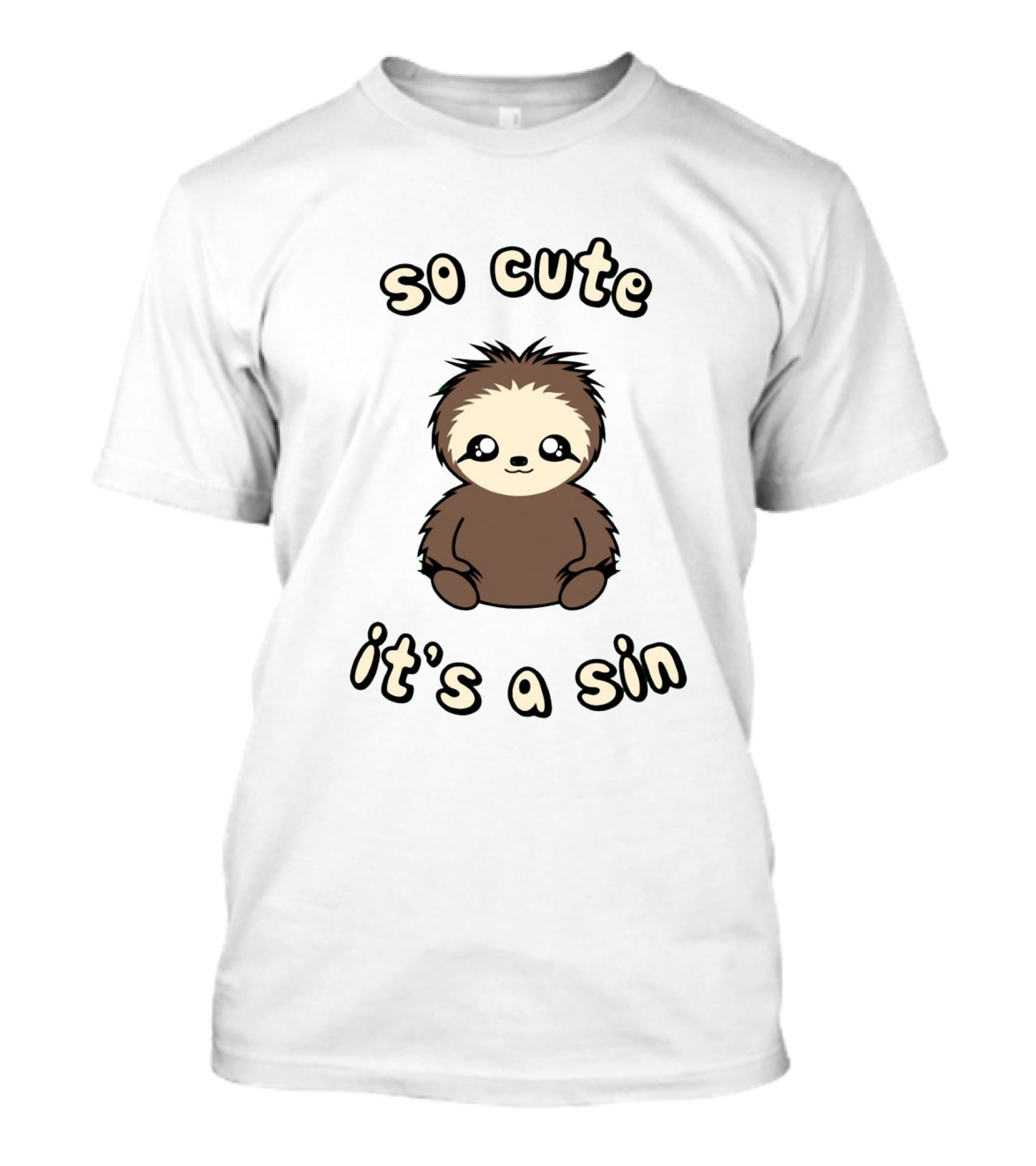 So Cute It's A Sin Adorable Sloth T-Shirt
