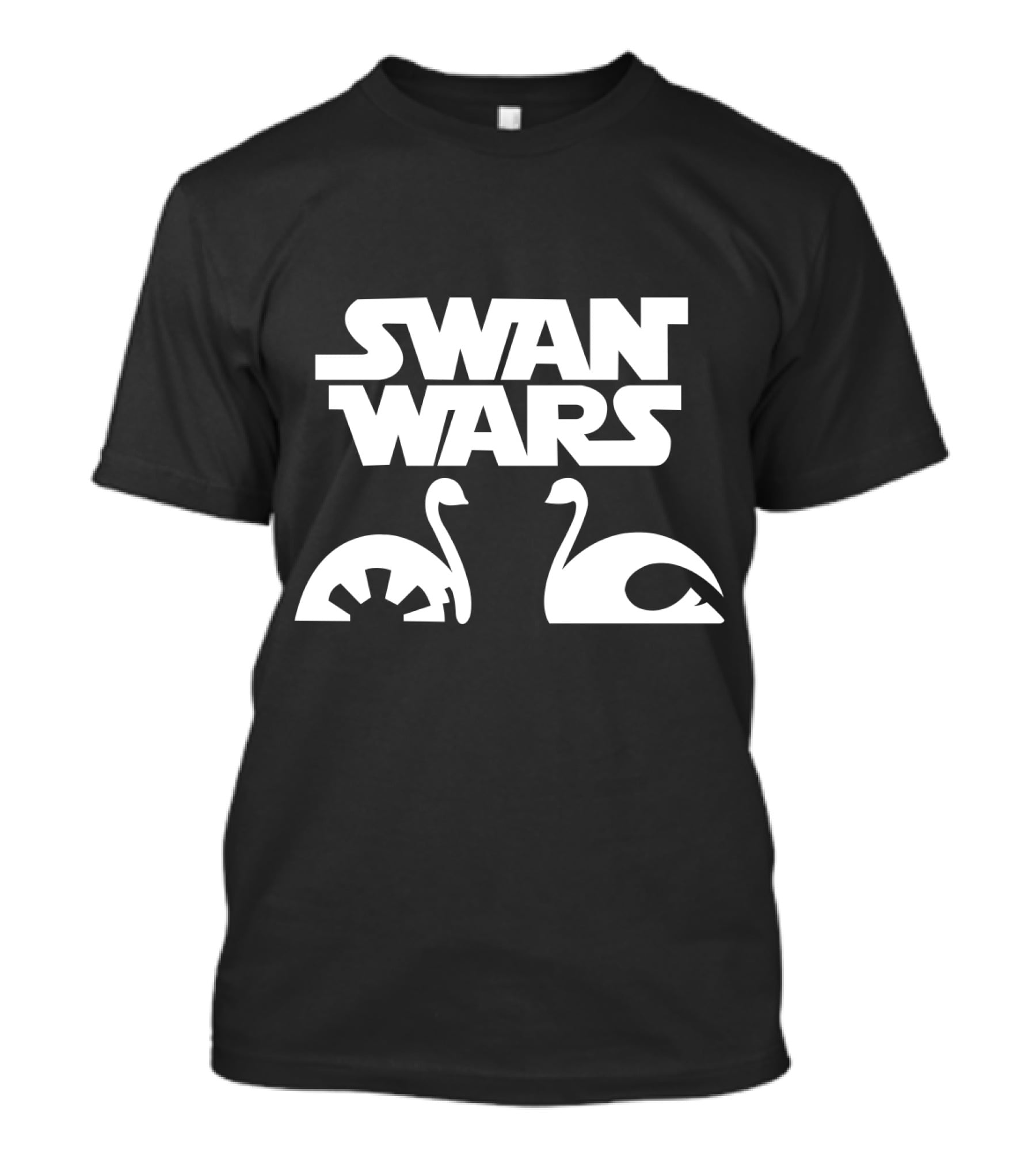 Swan Wars Top Ballet Parody With Swan Silhouette And Iconic Sci-Fi Influence T-Shirt