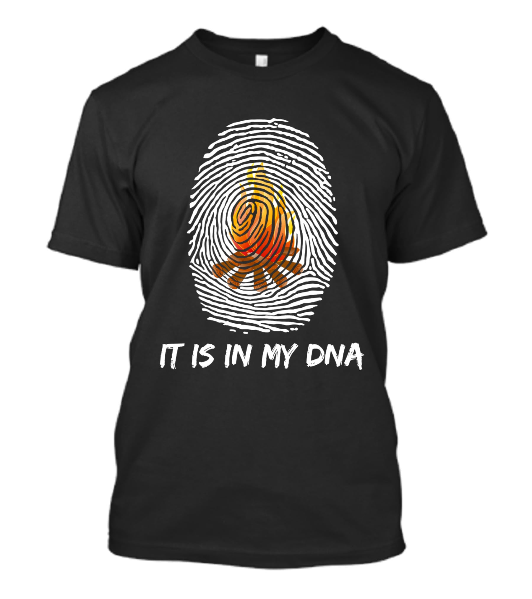 It Is In My DNA Campfire Fingerprint Camping T-Shirt