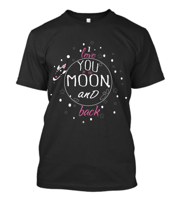 Diabetes I Love You To The Moon And Back Spaceship And Stars T-Shirt