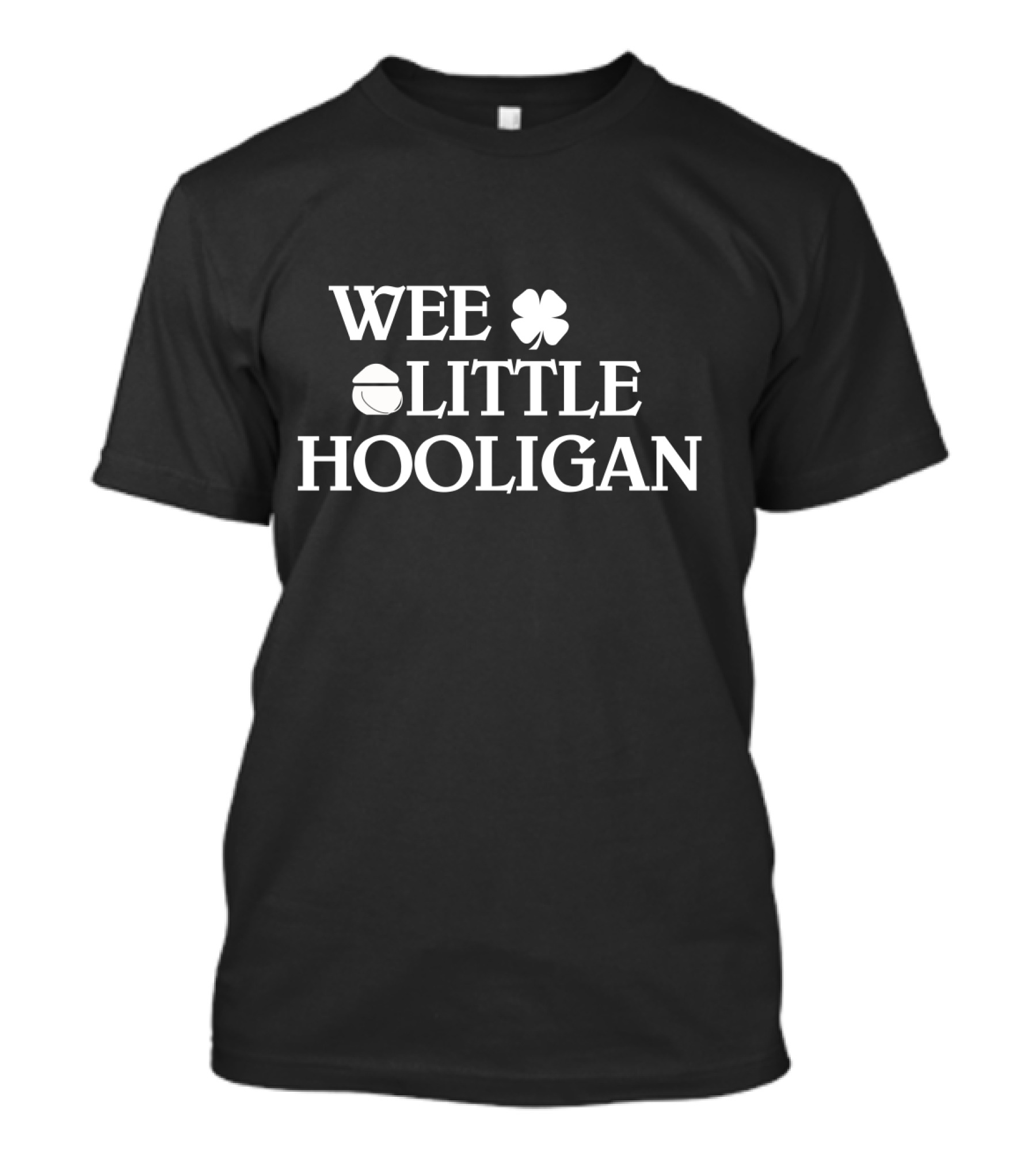 Wee Little Hooligan St Patrick's Day Clover Hat T-Shirt