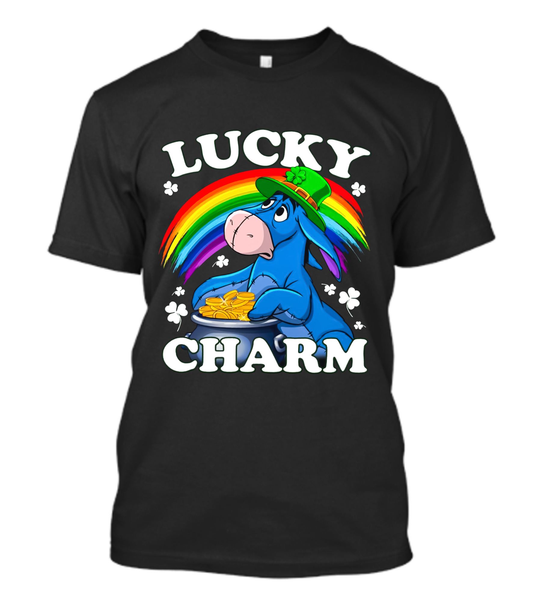 Lucky Charm Eeyore Rainbow Coins T-Shirt