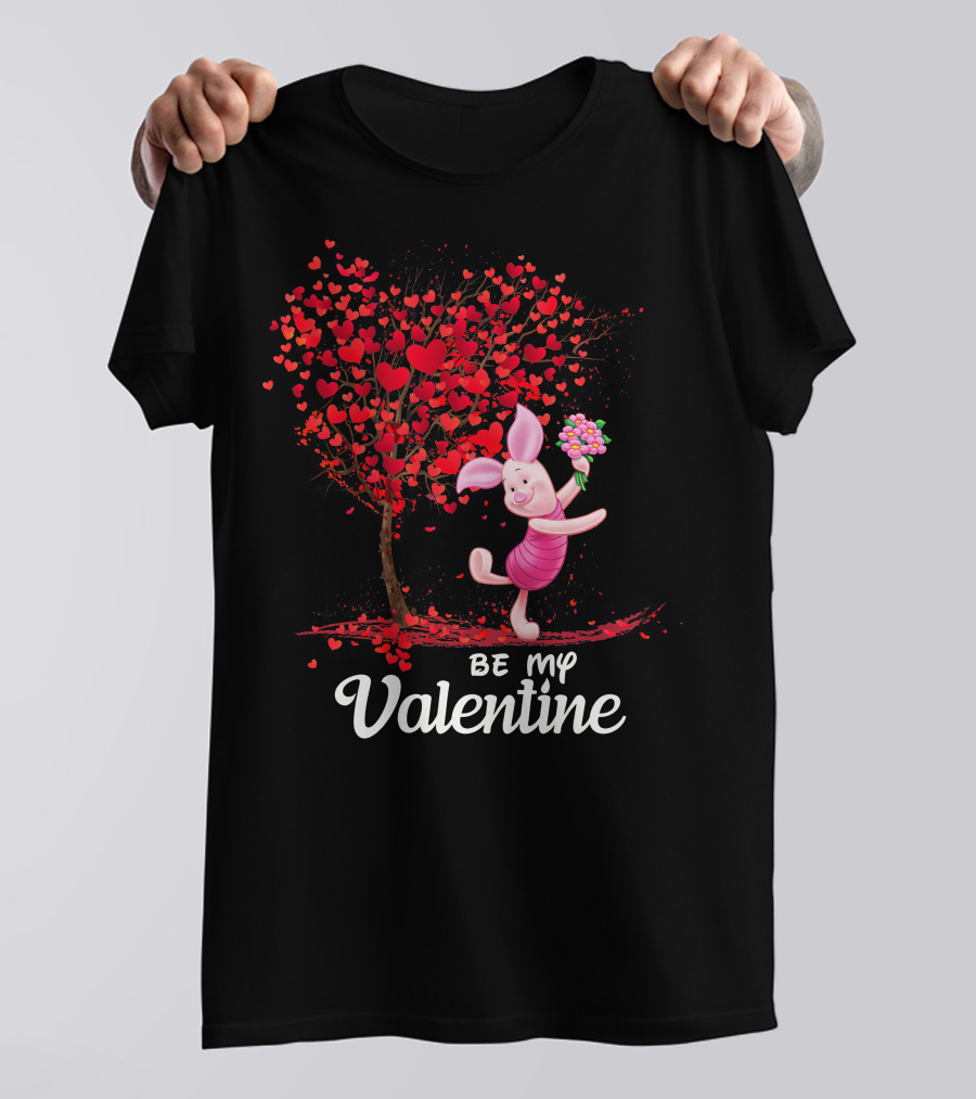 Pidlet Valentine Be My Valentine Red Heart Tree T-Shirt