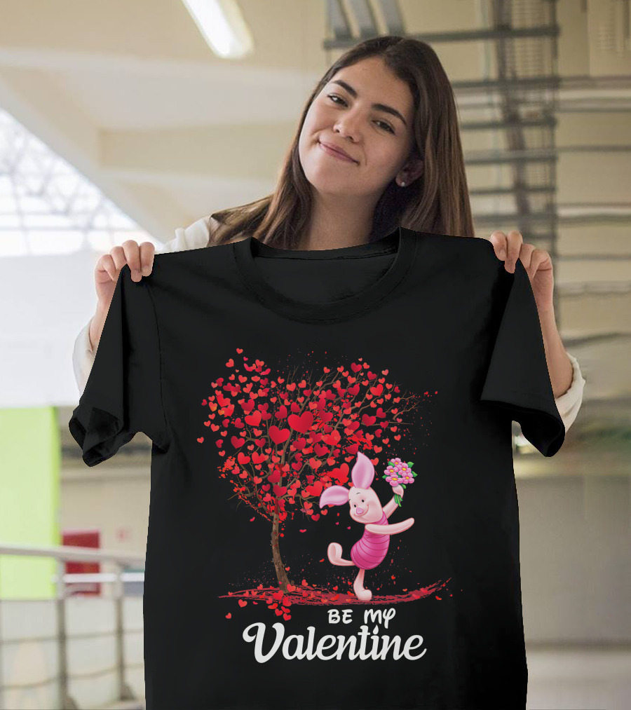 Pidlet Valentine Be My Valentine Red Heart Tree T-Shirt