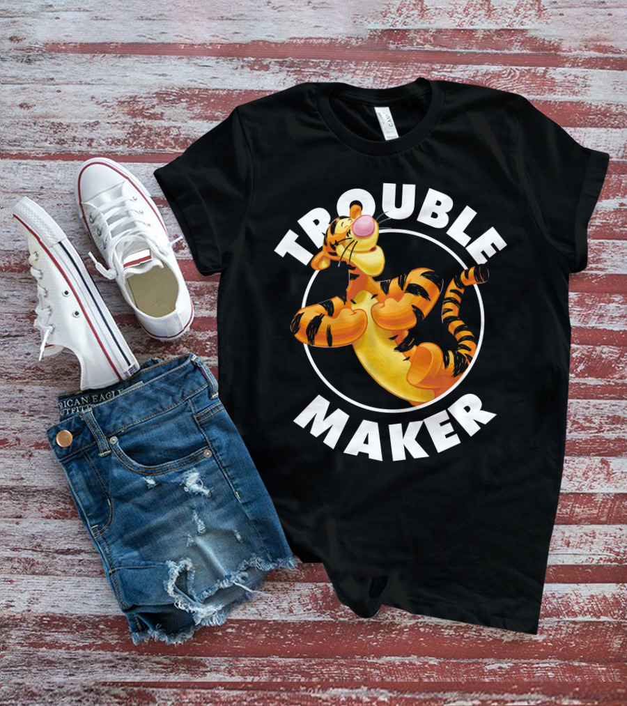 Tigger Trouble Maker Circle Pose Adventures T-Shirt