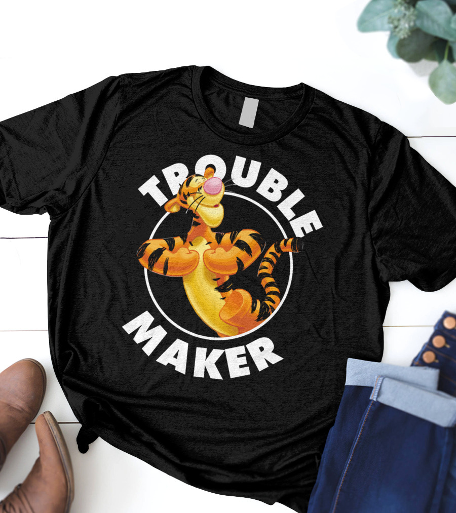 Tigger Trouble Maker Circle Pose Adventures T-Shirt