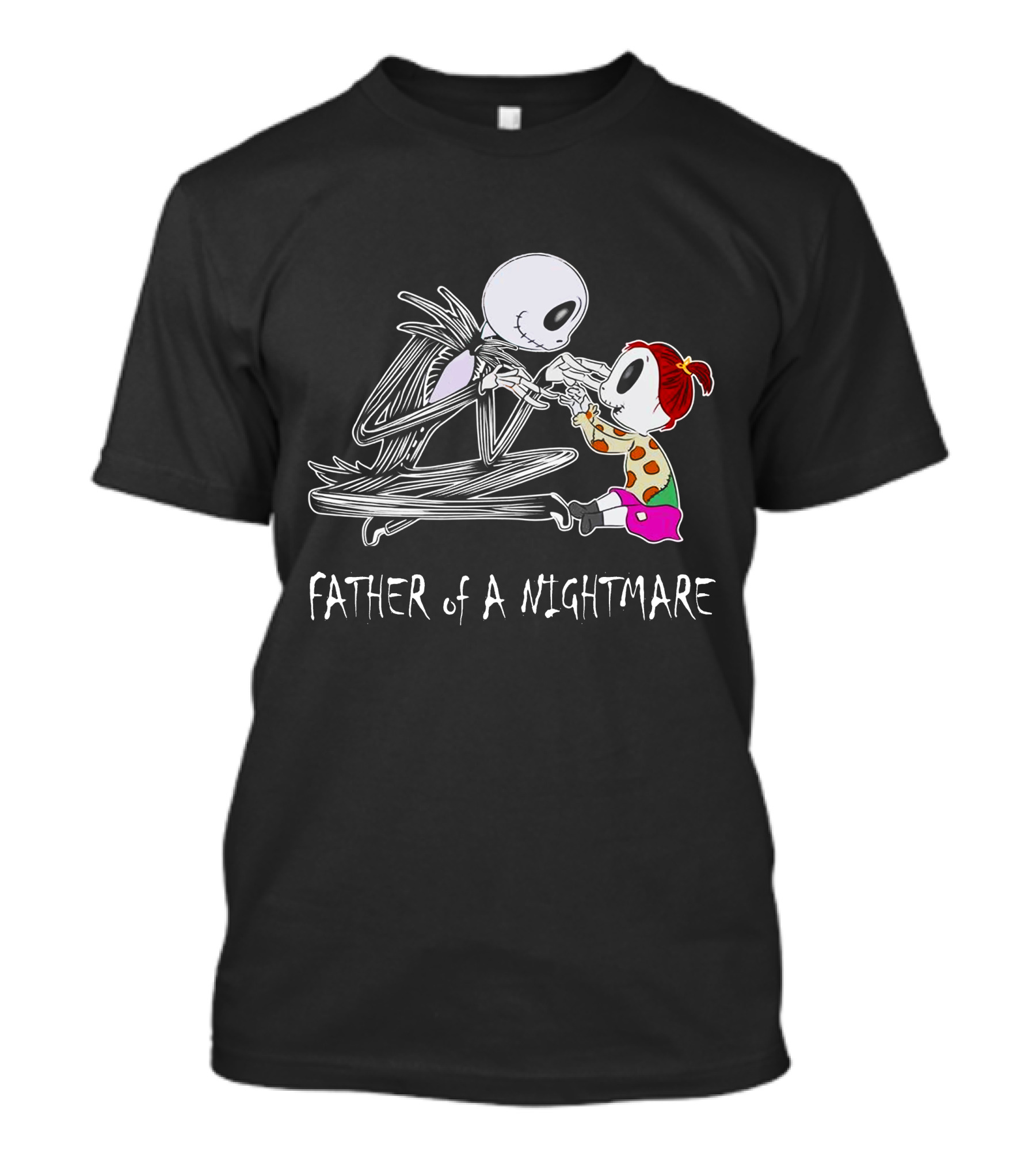 Father Of A Nightmare Skeleton And Child Interaction T-Shirt