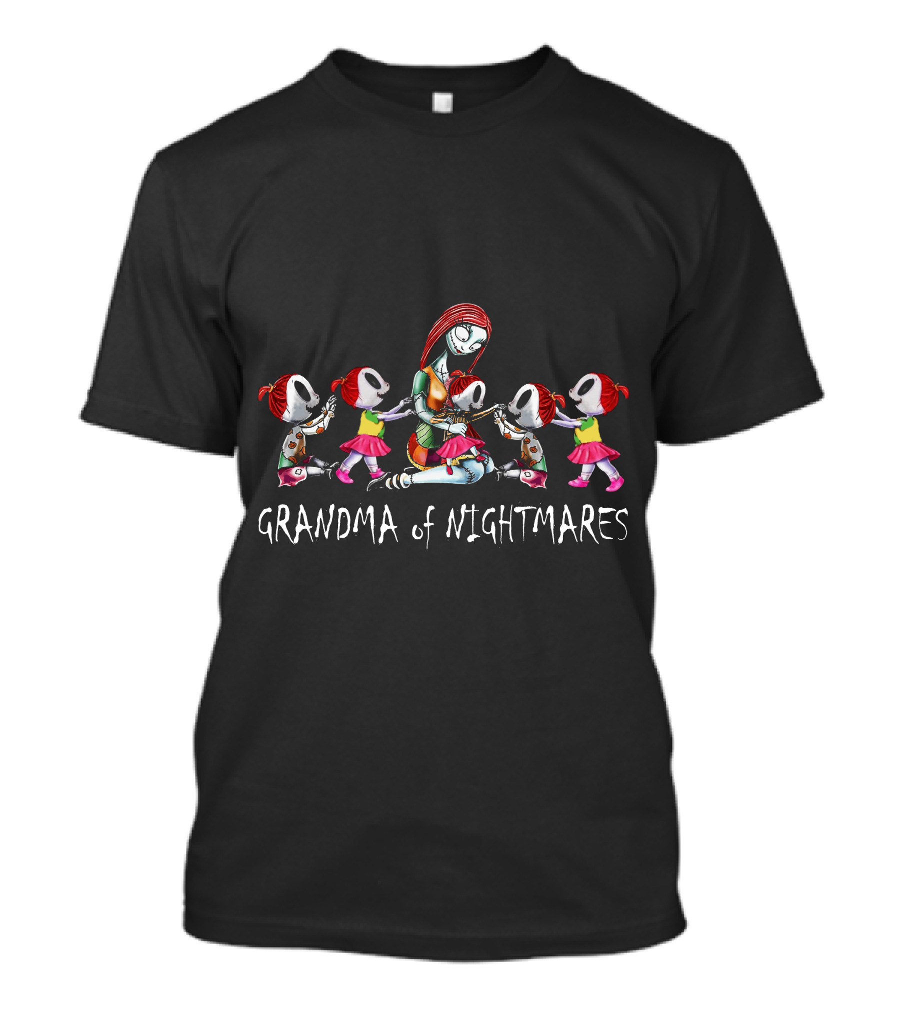 5 Girls Grandma Of Nightmares Halloween-Themed T-Shirt