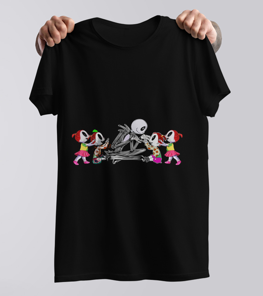 Jack And 4 Girls Skeleton Dance Party T-Shirt