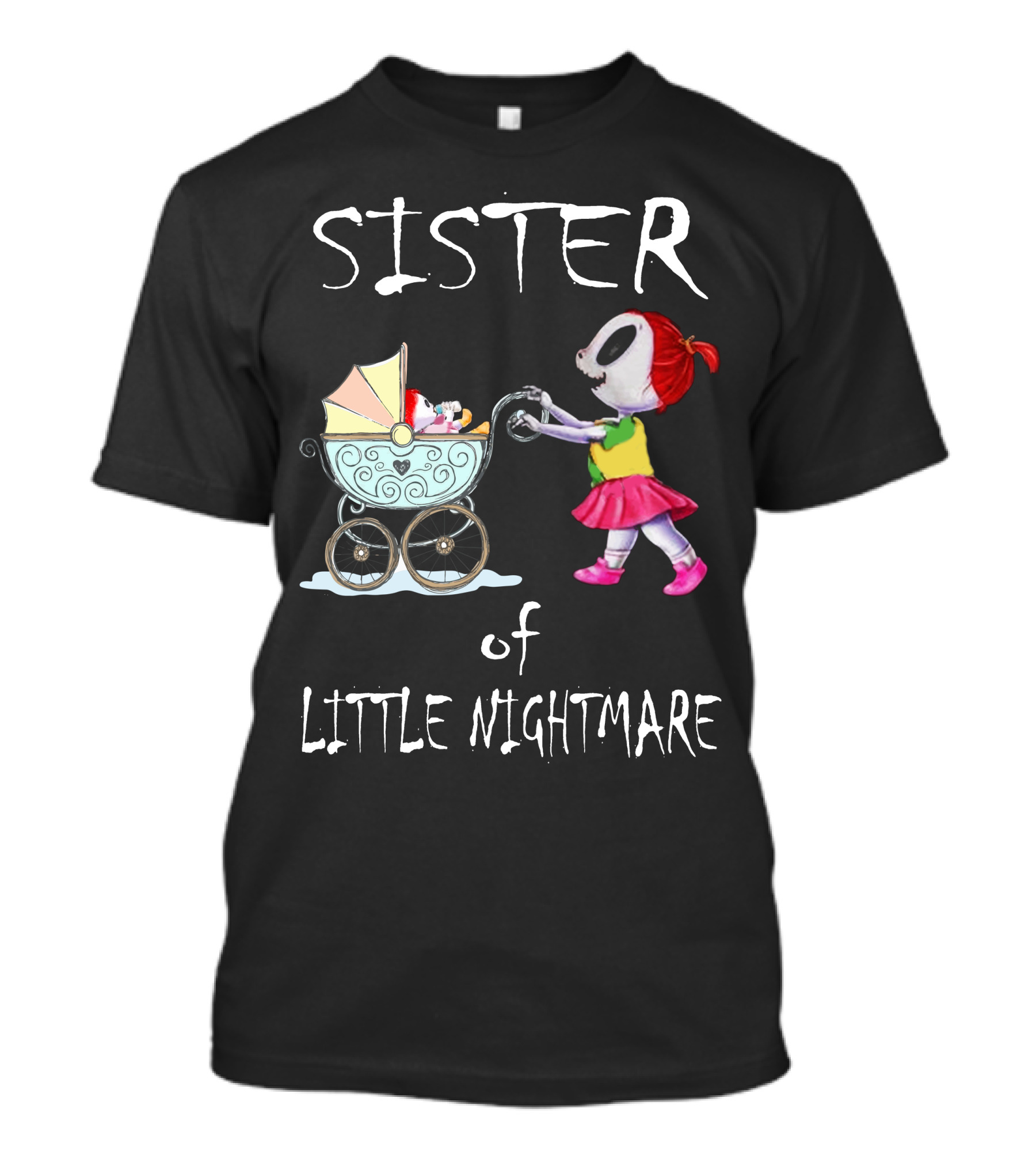 Sister Of Little Nightmare Skeleton Doll With Pram T-Shirt