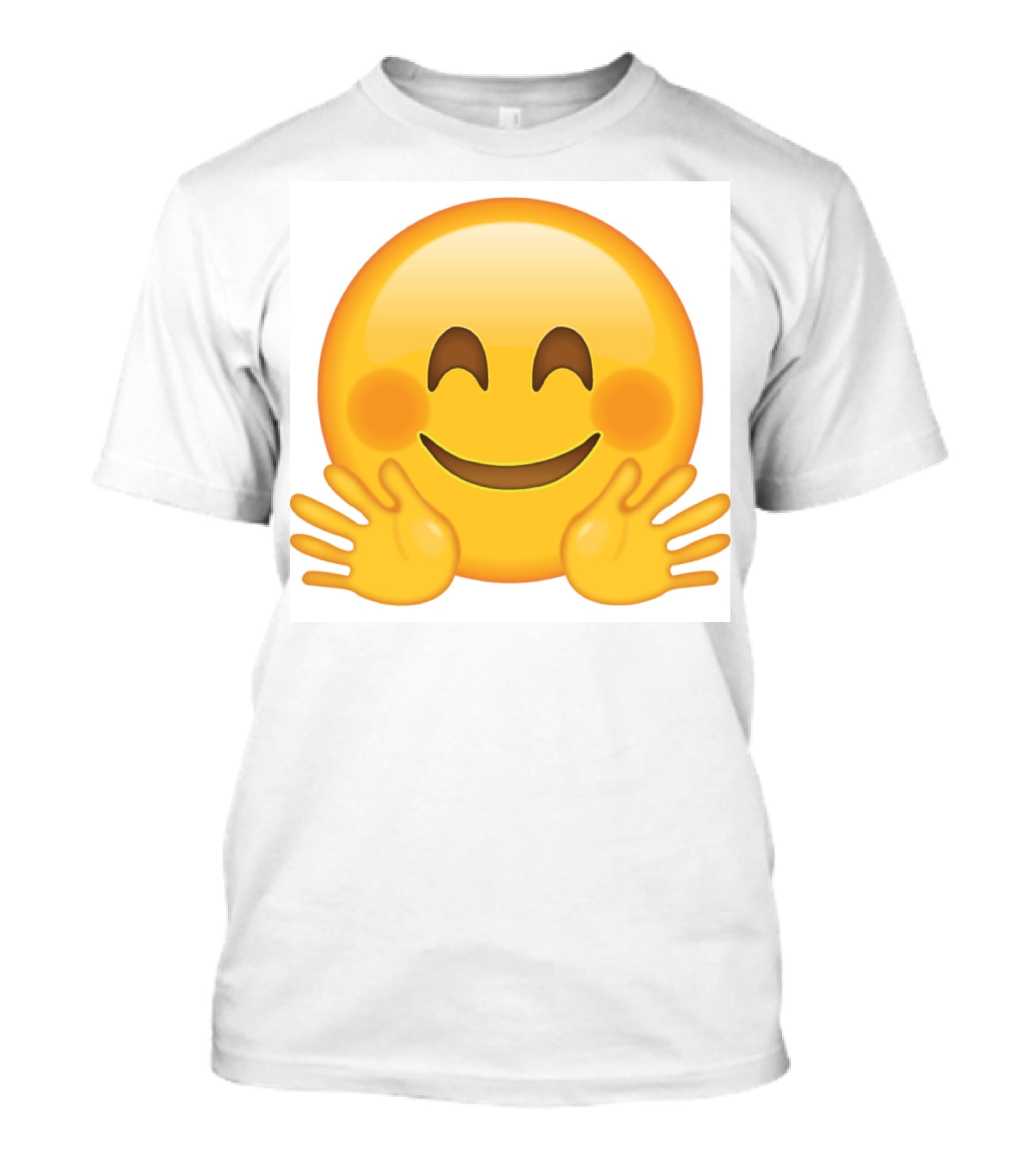 Hugging Face Smiley Emoji With Hands T-Shirt