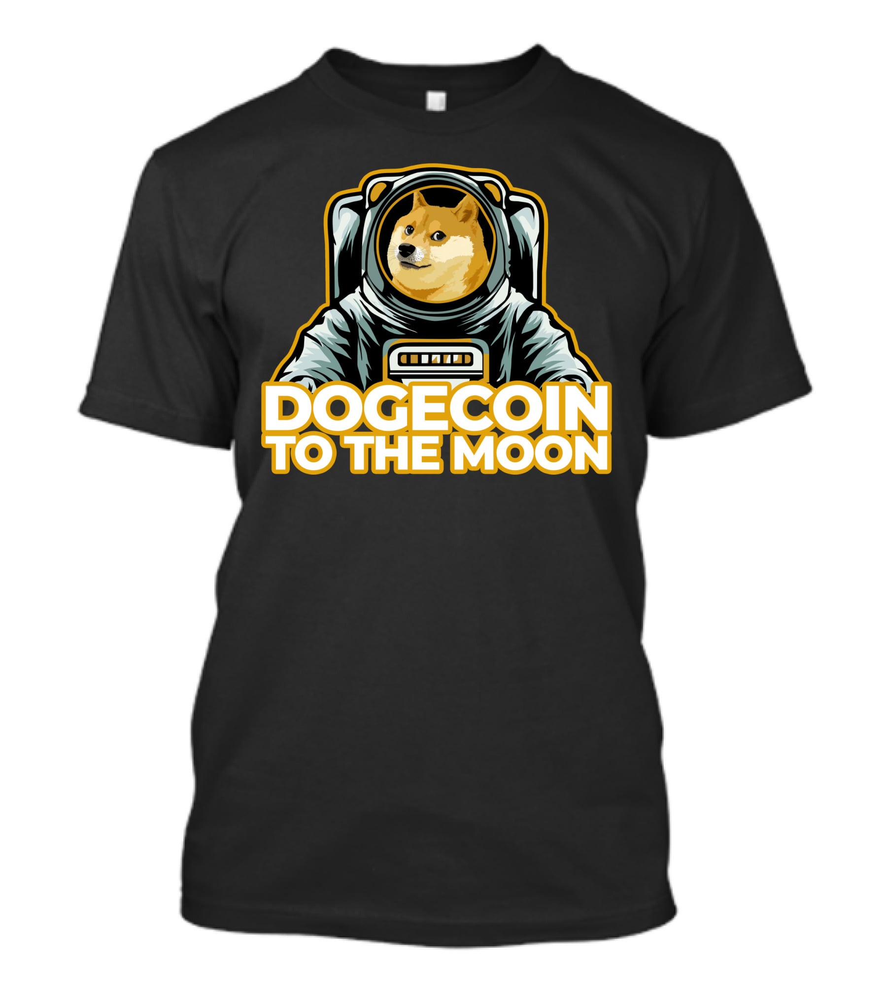 Shiba Dogecoin Astronaut Journey To The Moon T-Shirt