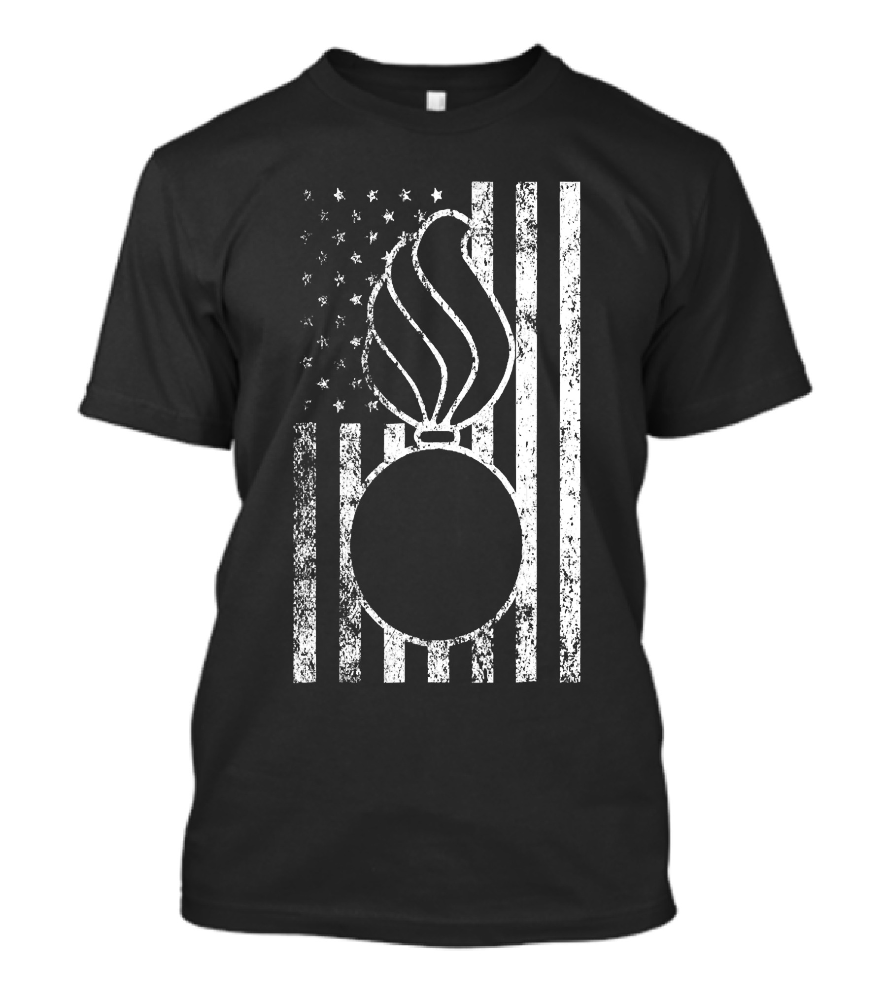 Air Force Ammo Pisspot Distressed American Flag Merica T-Shirt