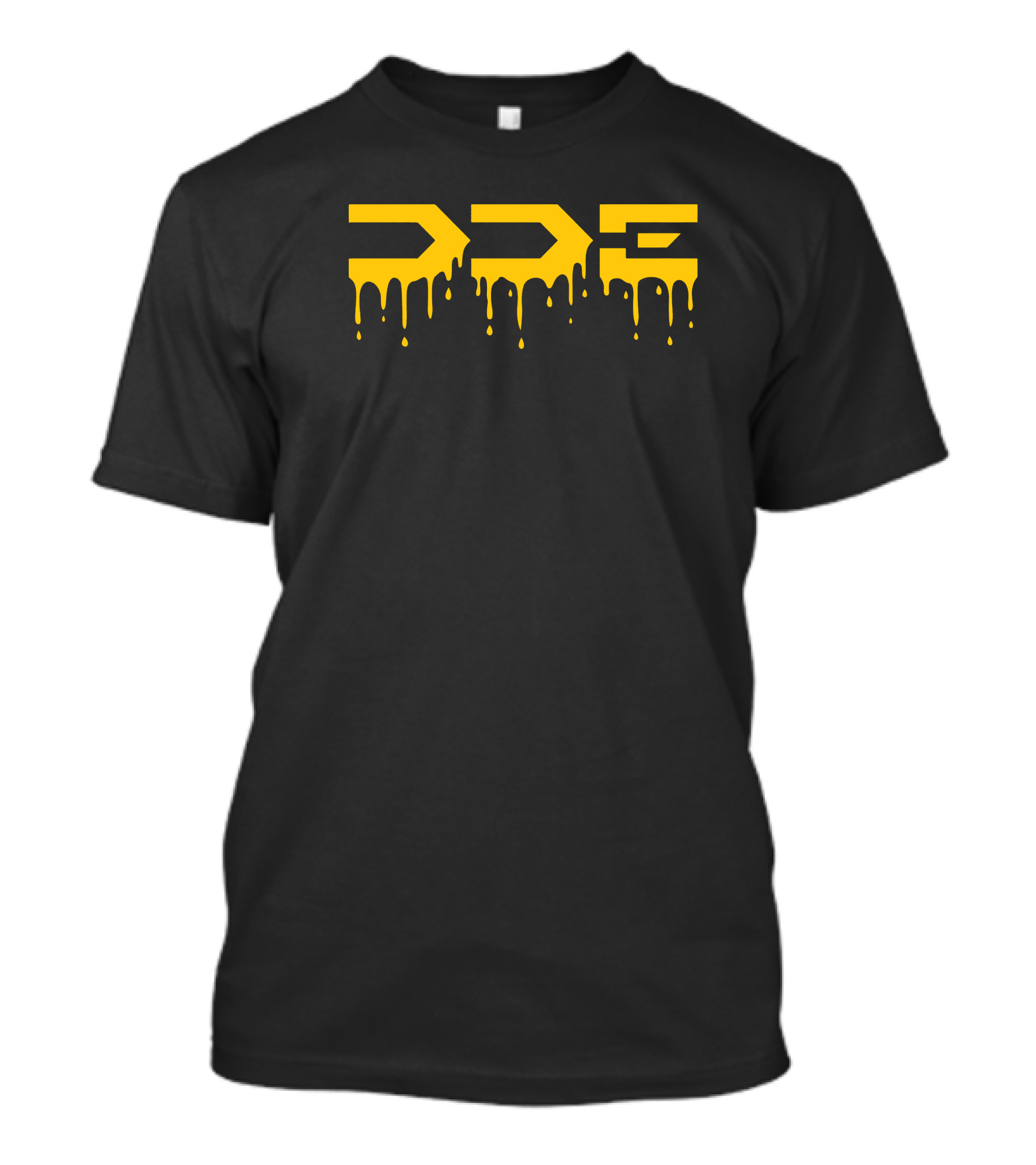 DDE Dripping Yellow Logo Merch T-Shirt