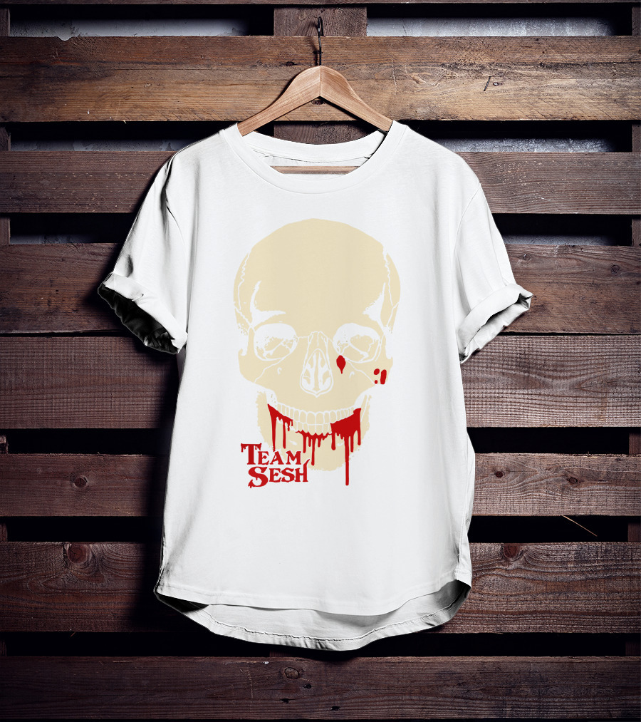 Team Sesh Skull Dripping Blood T-Shirt