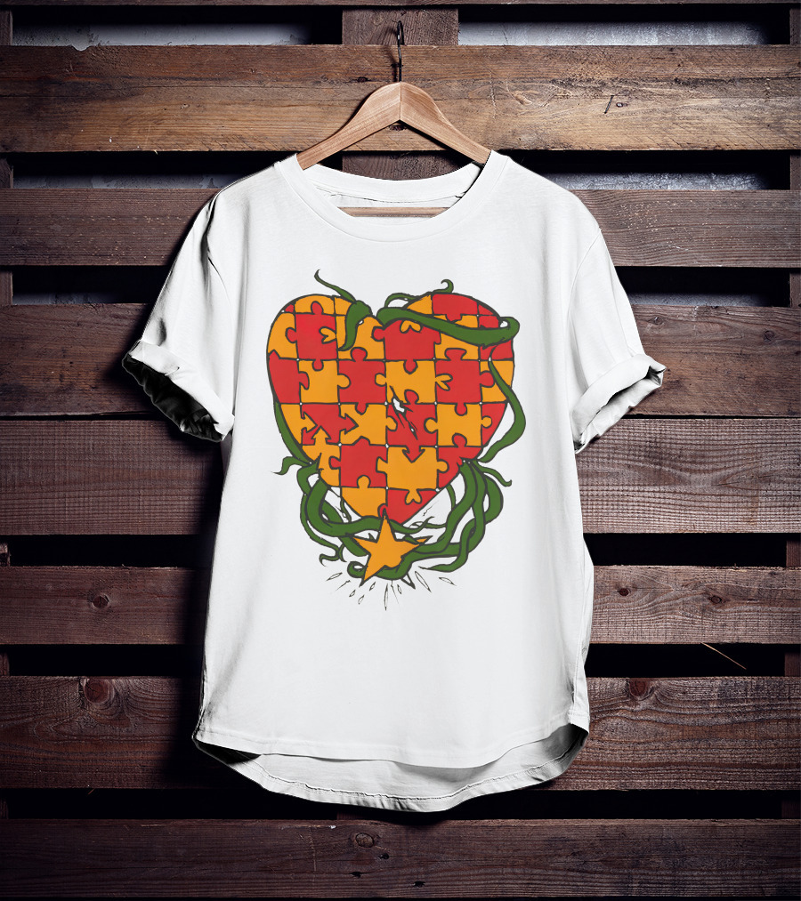 Gallery Dept Heart Puzzle And Vine T-Shirt