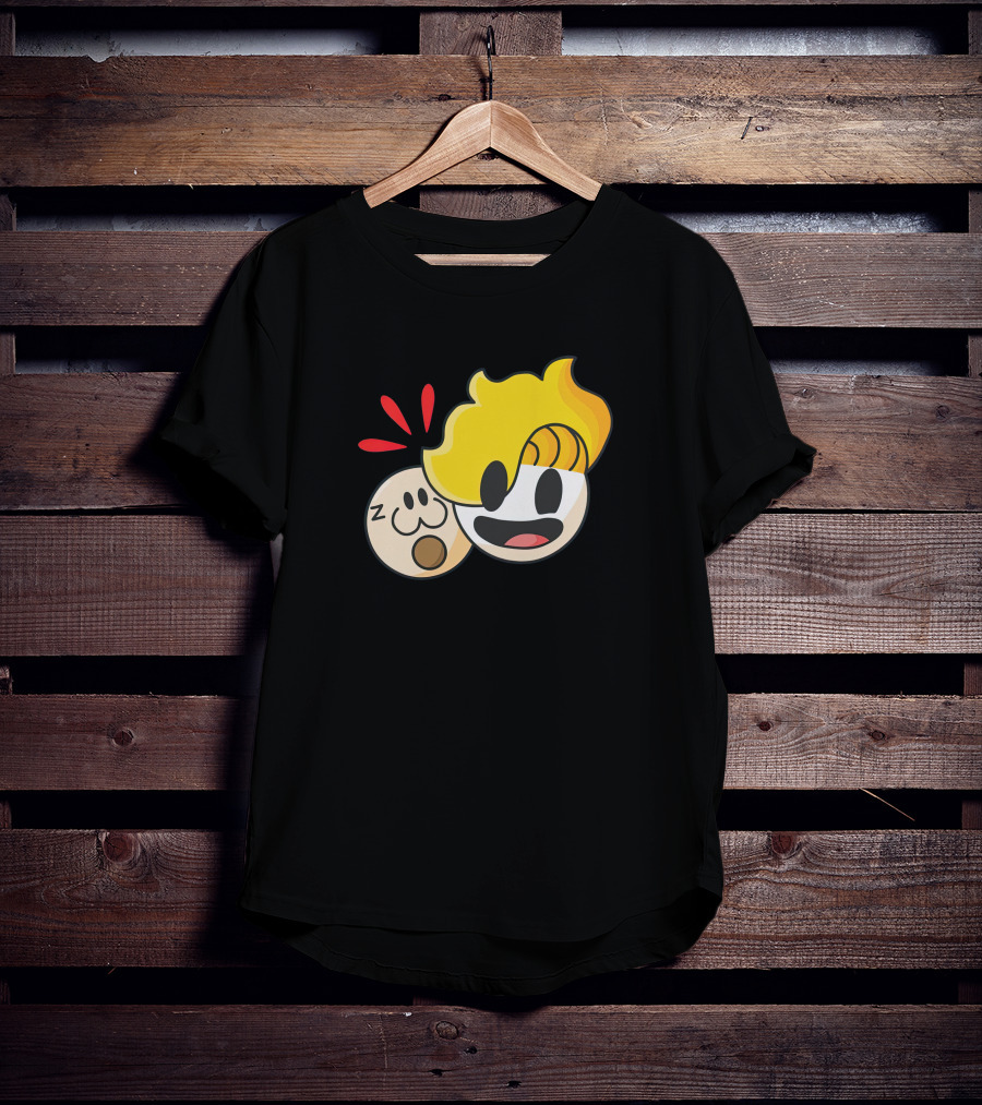 Haminations Animated Faces With Yellow Hair And Expressions T-Shirt