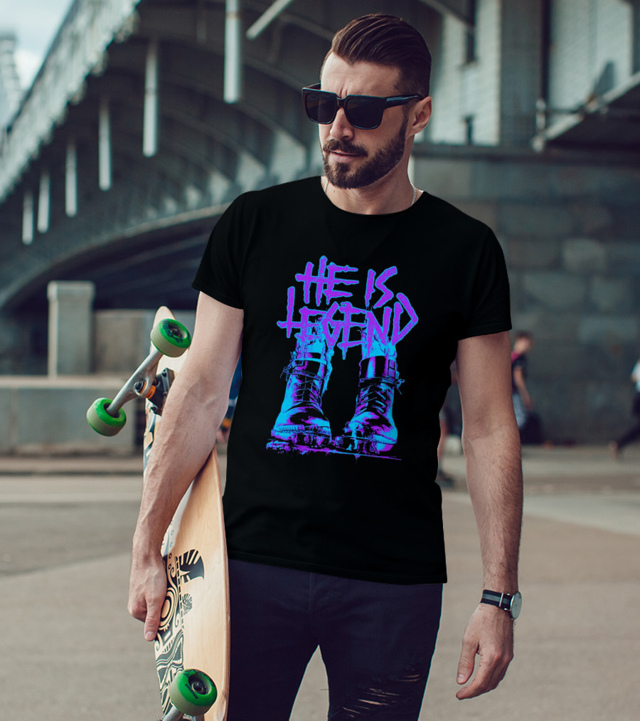 He Is Legend Blue Boots T-Shirt