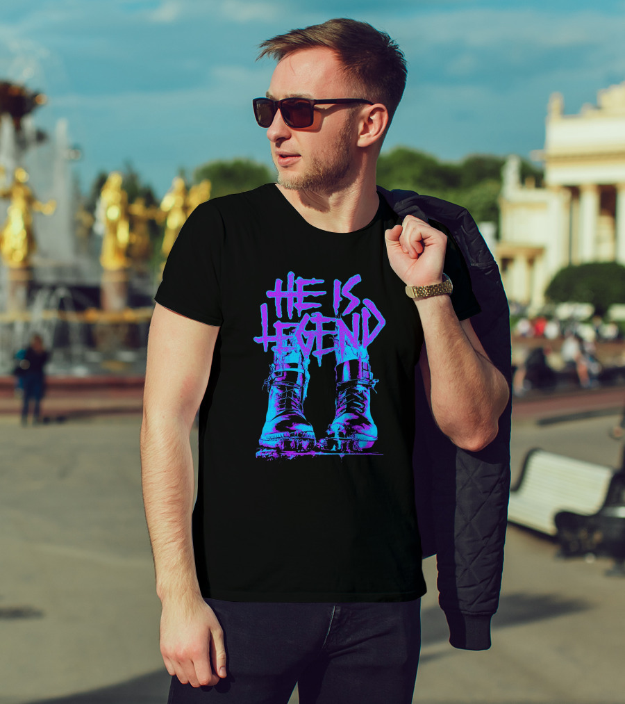 He Is Legend Blue Boots T-Shirt