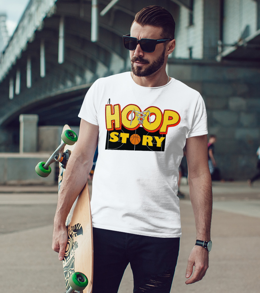 A Hoop Story Basketball Court T-Shirt