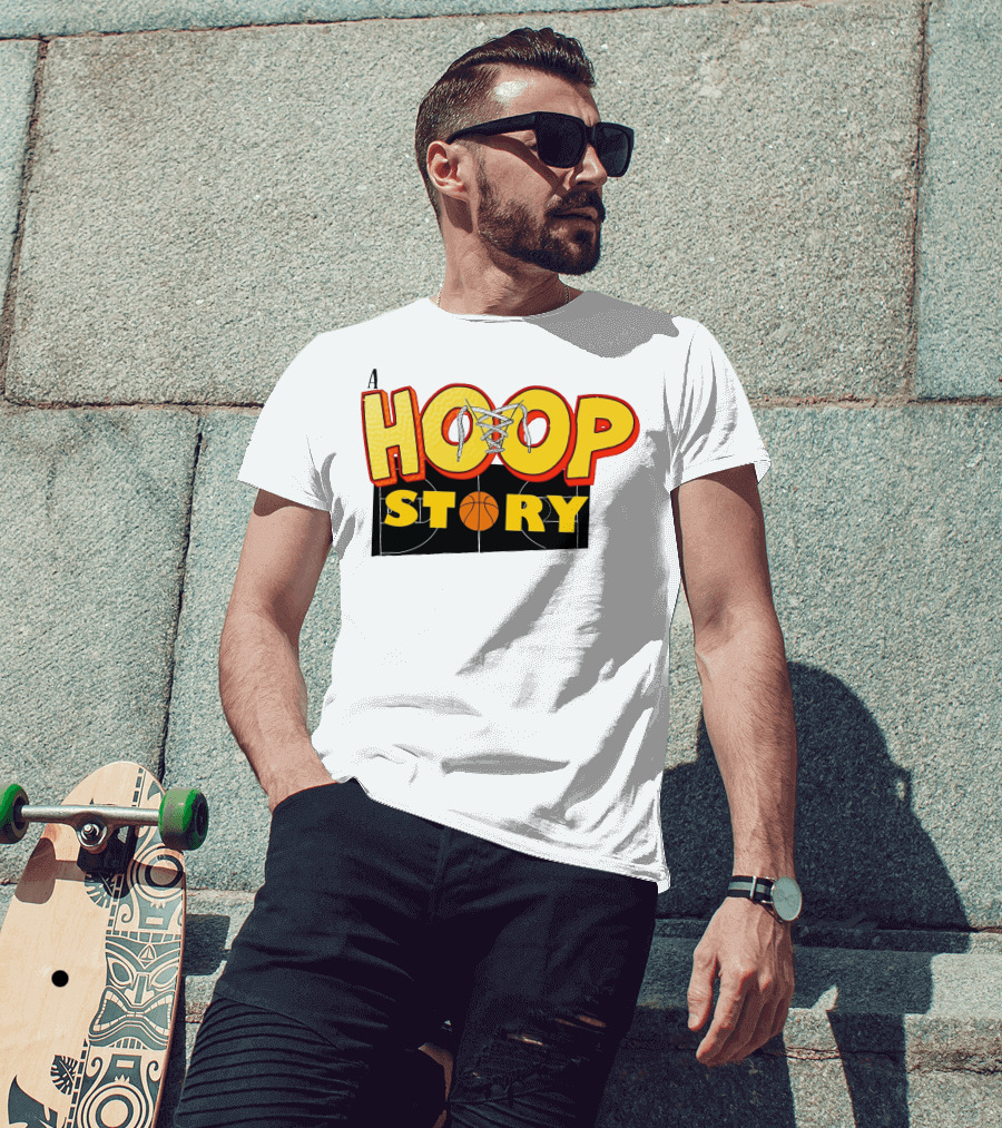 A Hoop Story Basketball Court T-Shirt