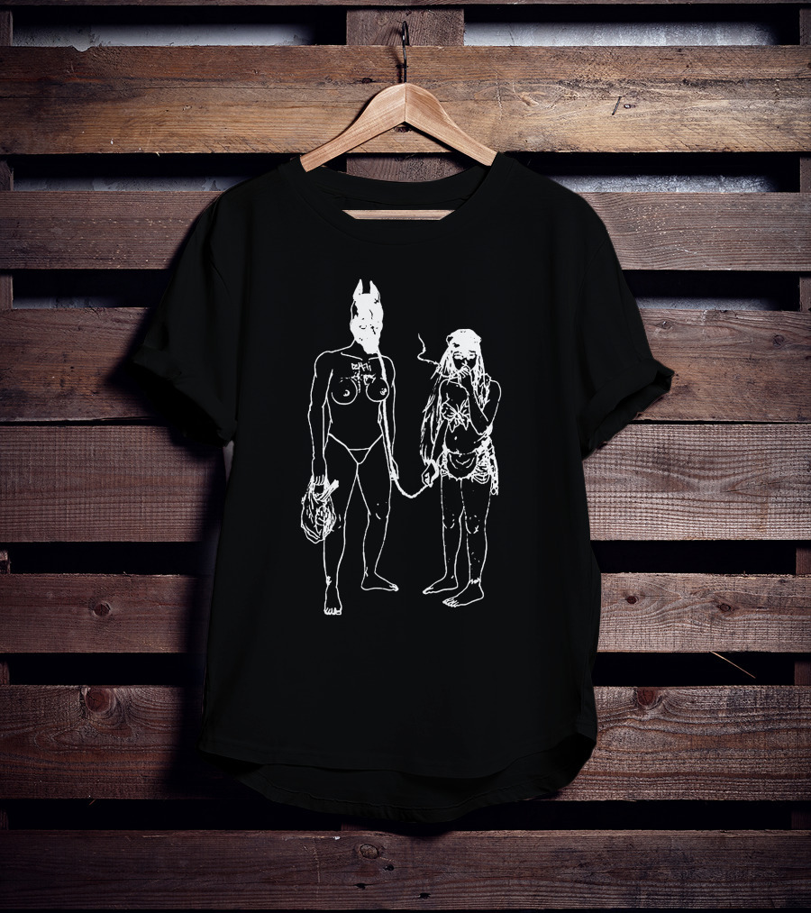 Death Grips Minimalist Line Art Characters T-Shirt