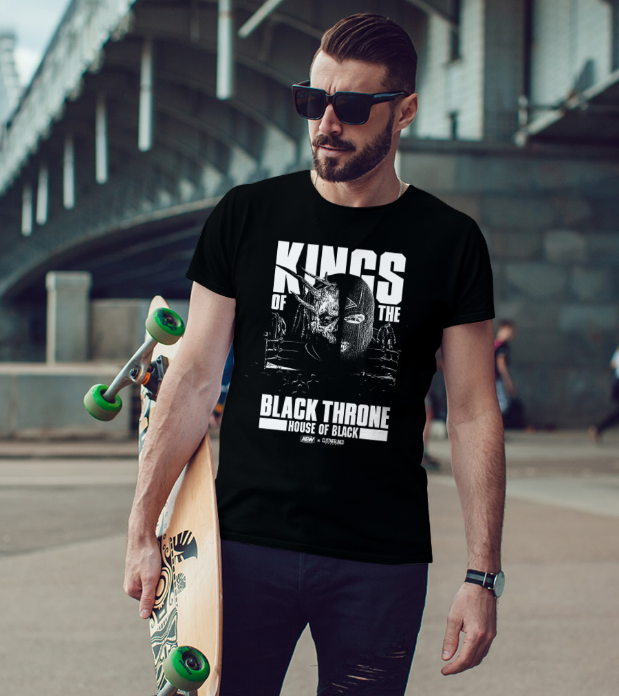 KINGS OF THE BLACK THRONE HOUSE OF BLACK AEW CLOTHESLINED T-Shirt
