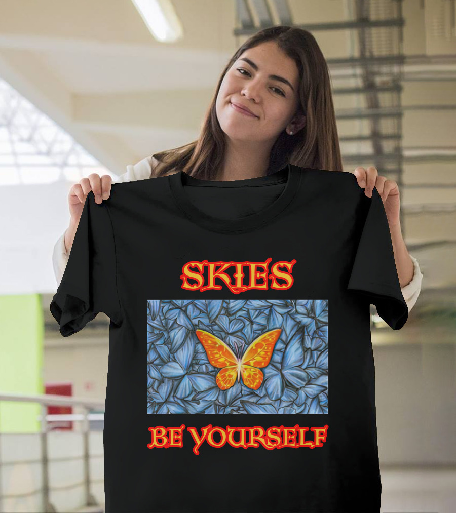 Skies Be Yourself Butterfly Blue And Orange Lil Skies Merch T-Shirt