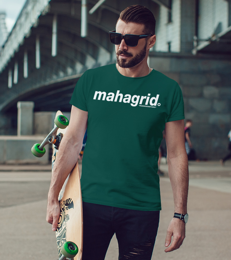 Mahagrid MGDESIGNSTUDIO Forest Green T-Shirt