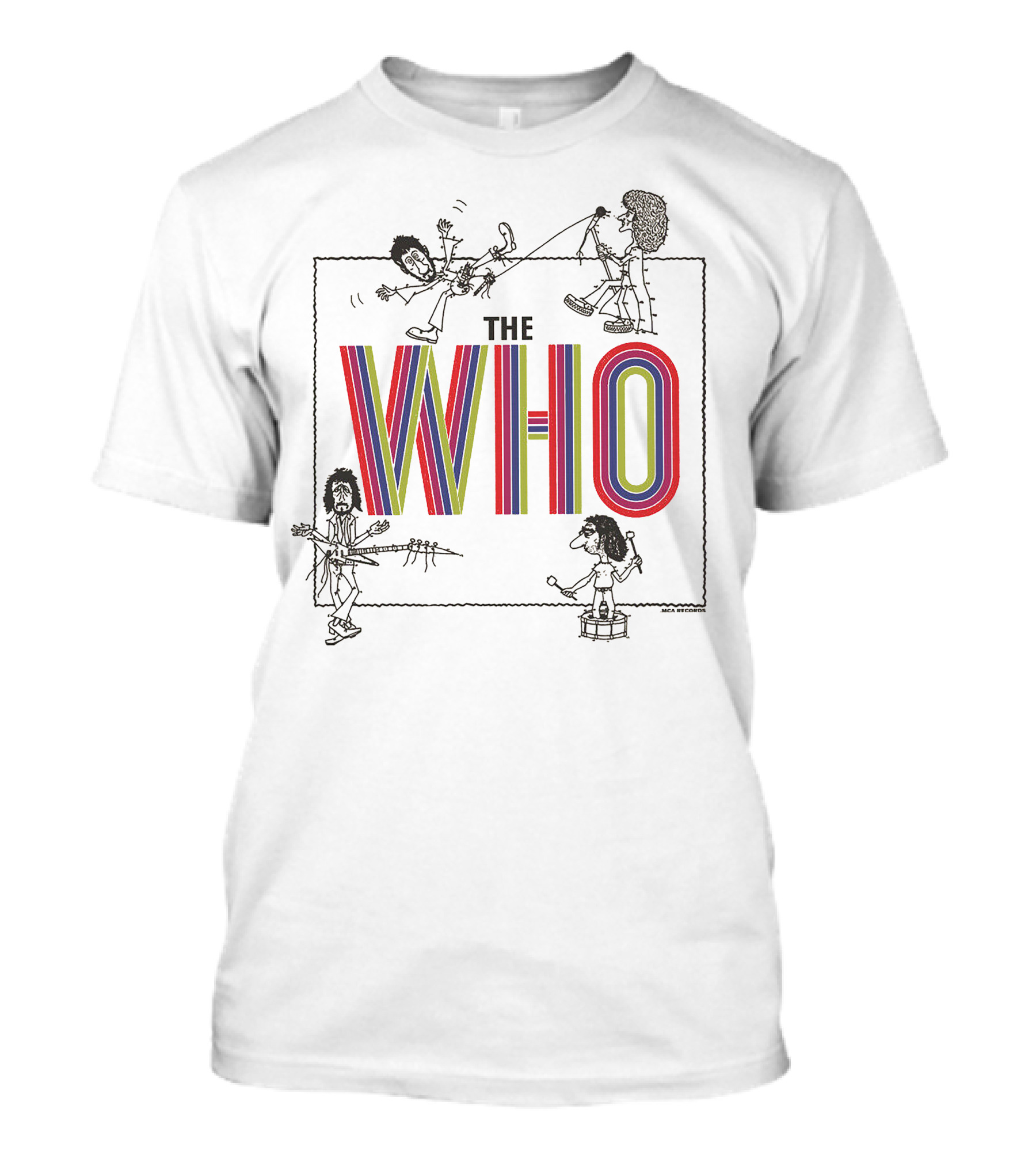 BNTW140707BN The Who Cartoon Band Members T-Shirt