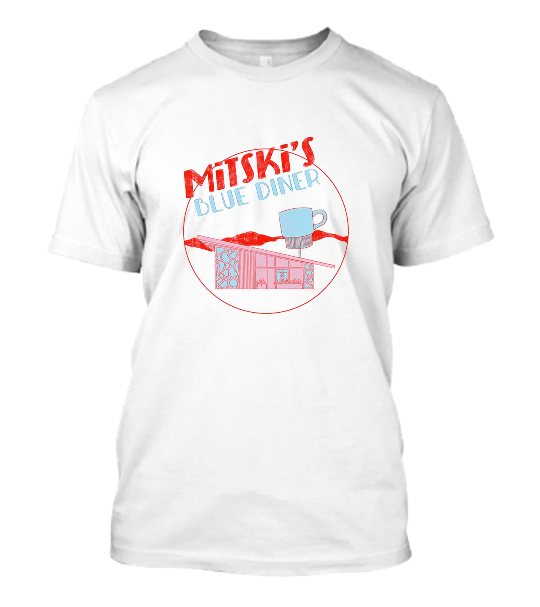 Mitski's Blue Diner Retro Mug And Building T-Shirt