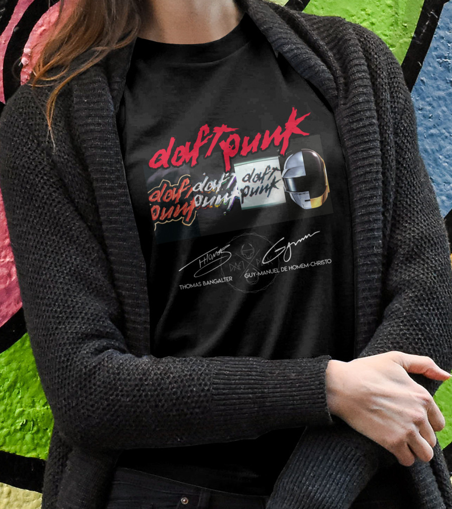 Daft Punk Thomas Bangalter Guy-Manuel De Homem-Christo Helmet T-Shirt