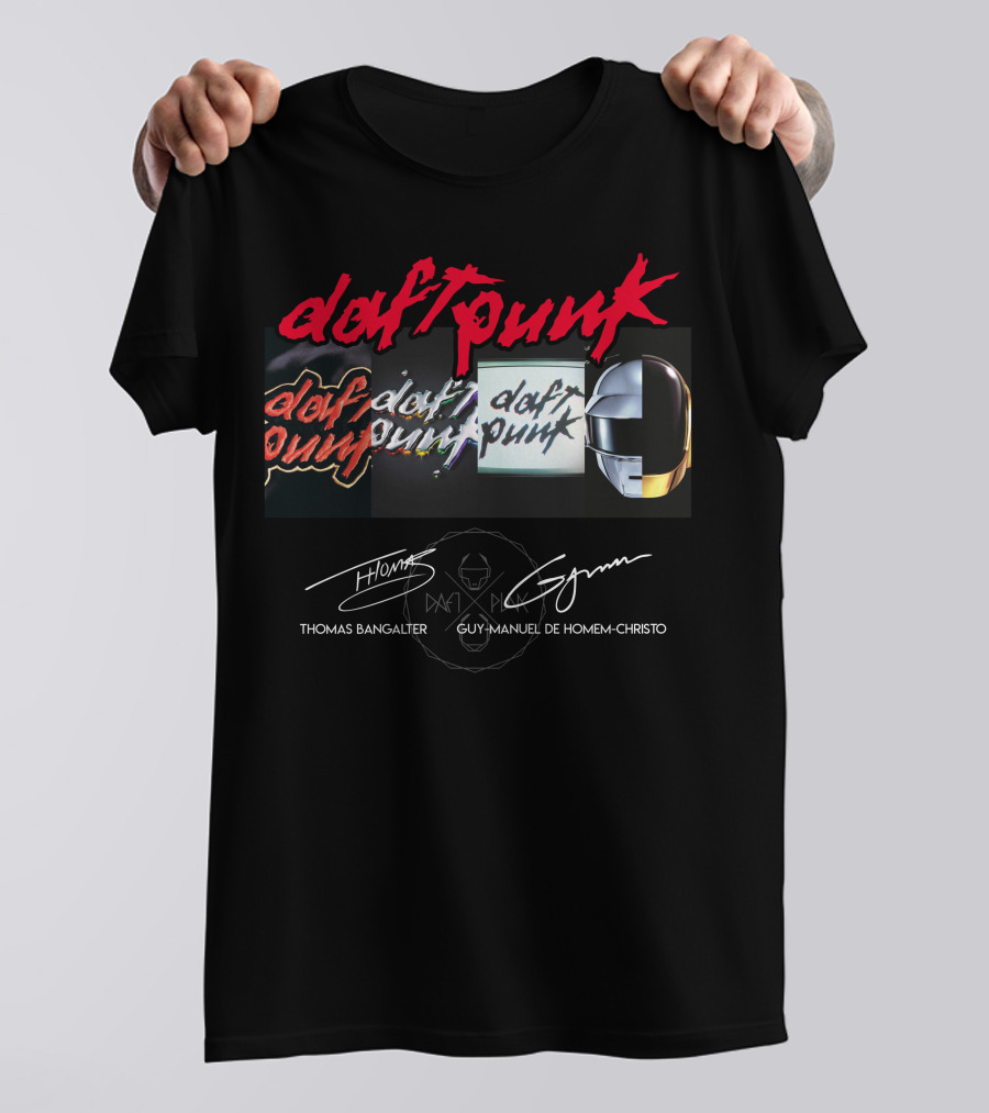 Daft Punk Thomas Bangalter Guy-Manuel De Homem-Christo Helmet T-Shirt